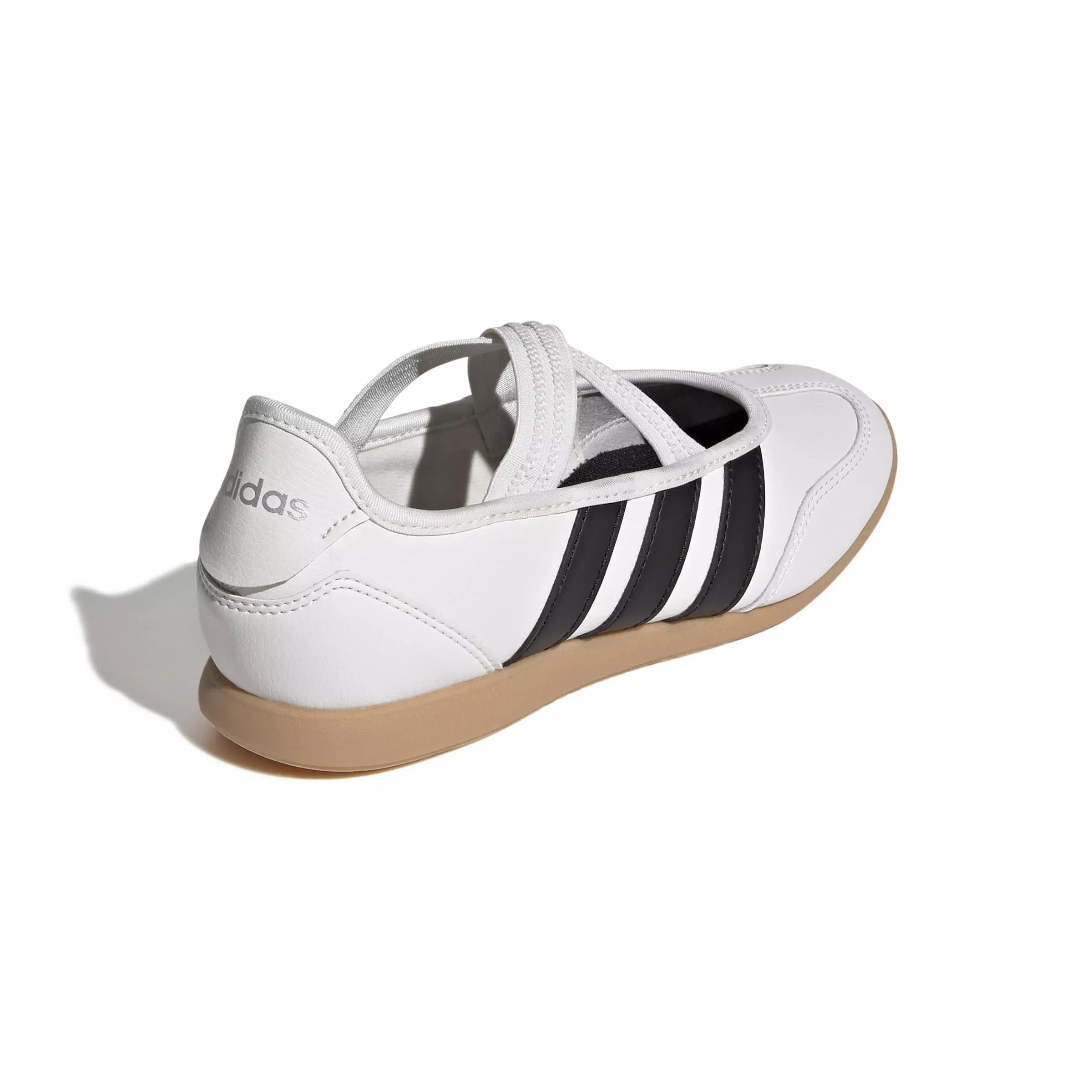 adidas Barreda Mary Jane "Core White/Core Black/Silver Metallic" Grade School Girls' Shoe - WHITE/BLACK/SILVER