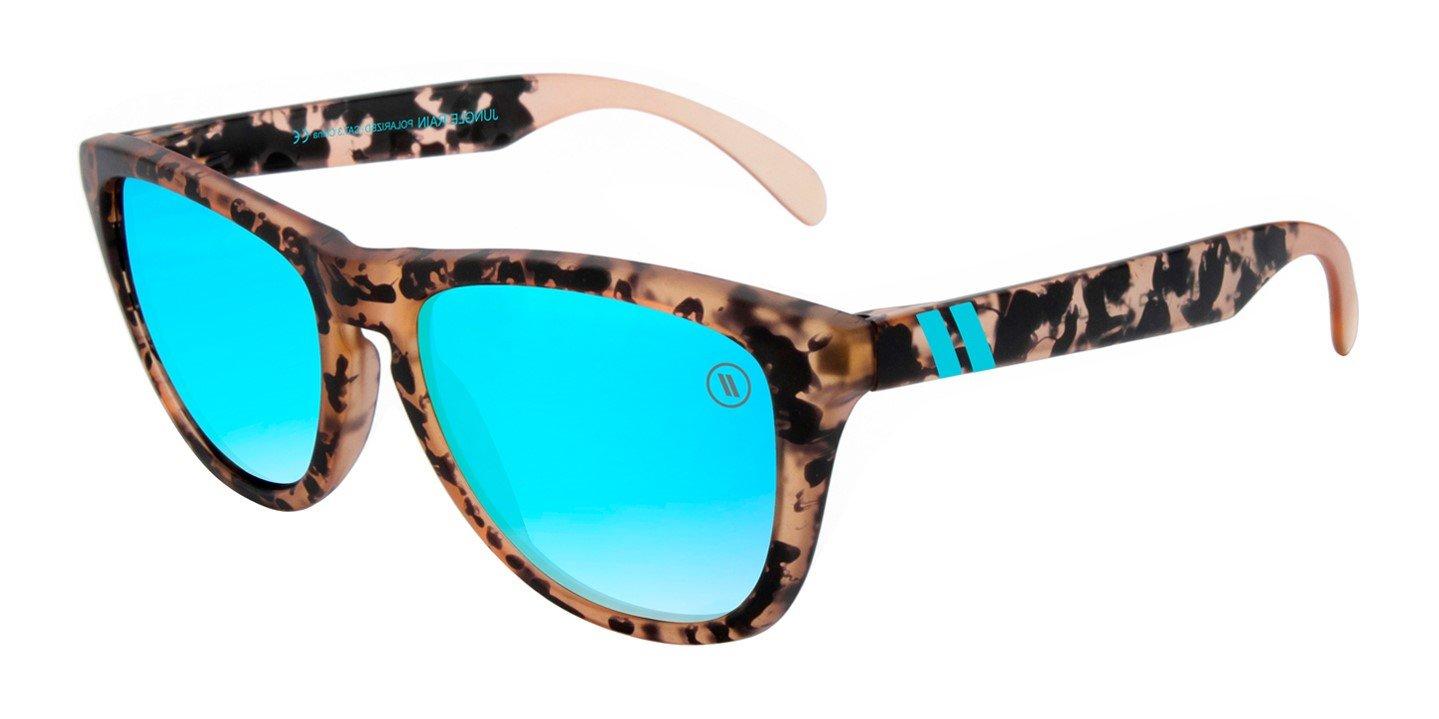 Blenders L Series Jungle Rain Polarized Mirrored Sunglasses - BLUE Thumbnail View 4