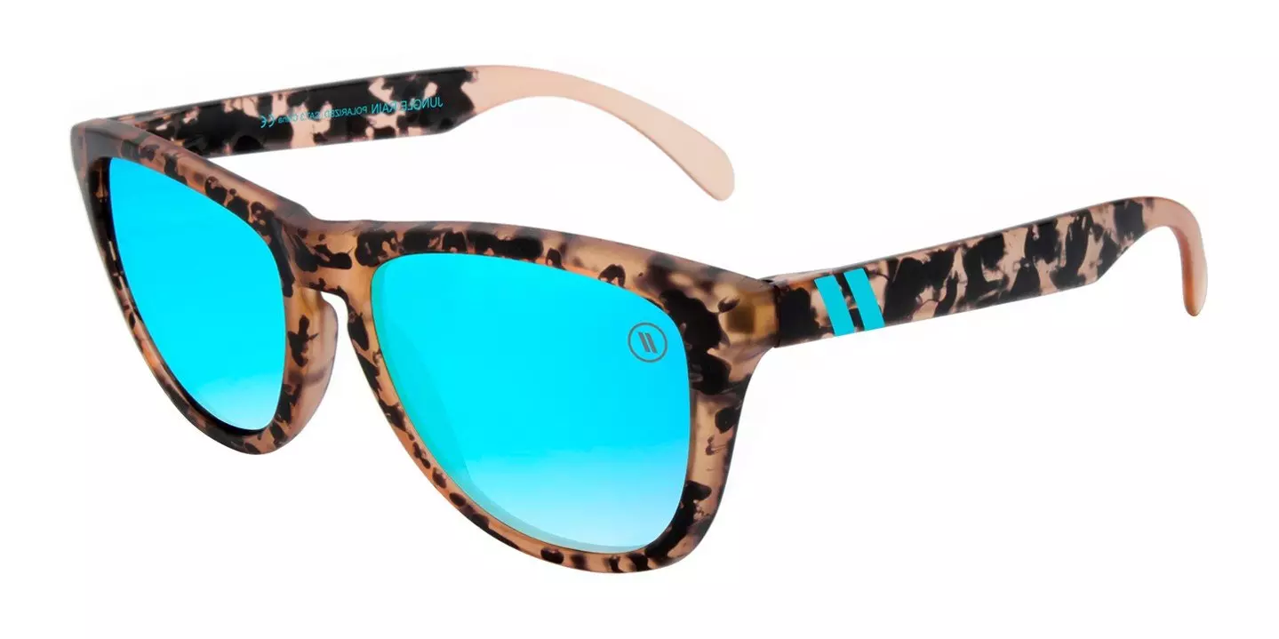 Blenders L Series Jungle Rain Polarized Mirrored Sunglasses - BLUE