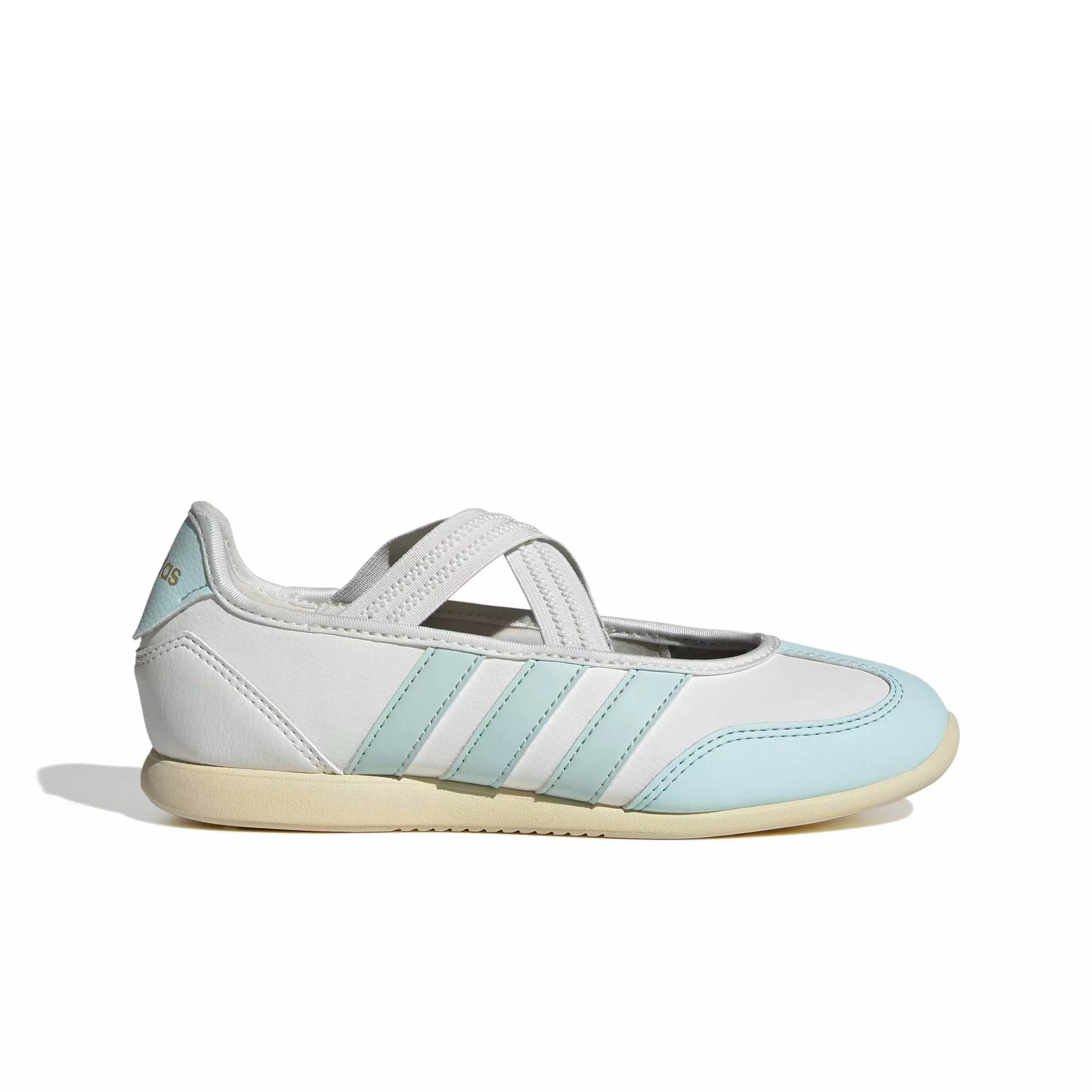 adidas Barreda Mary Jane "Core White/Halo Mint/Warm Vanilla" Grade School Girls' Shoe - WHITE/MINT/VANILLA