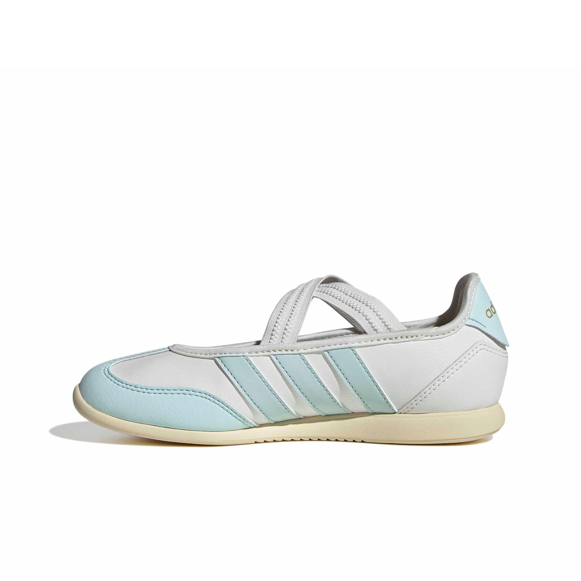 adidas Barreda Mary Jane "Core White/Halo Mint/Warm Vanilla" Grade School Girls' Shoe - WHITE/MINT/VANILLA Thumbnail View 2