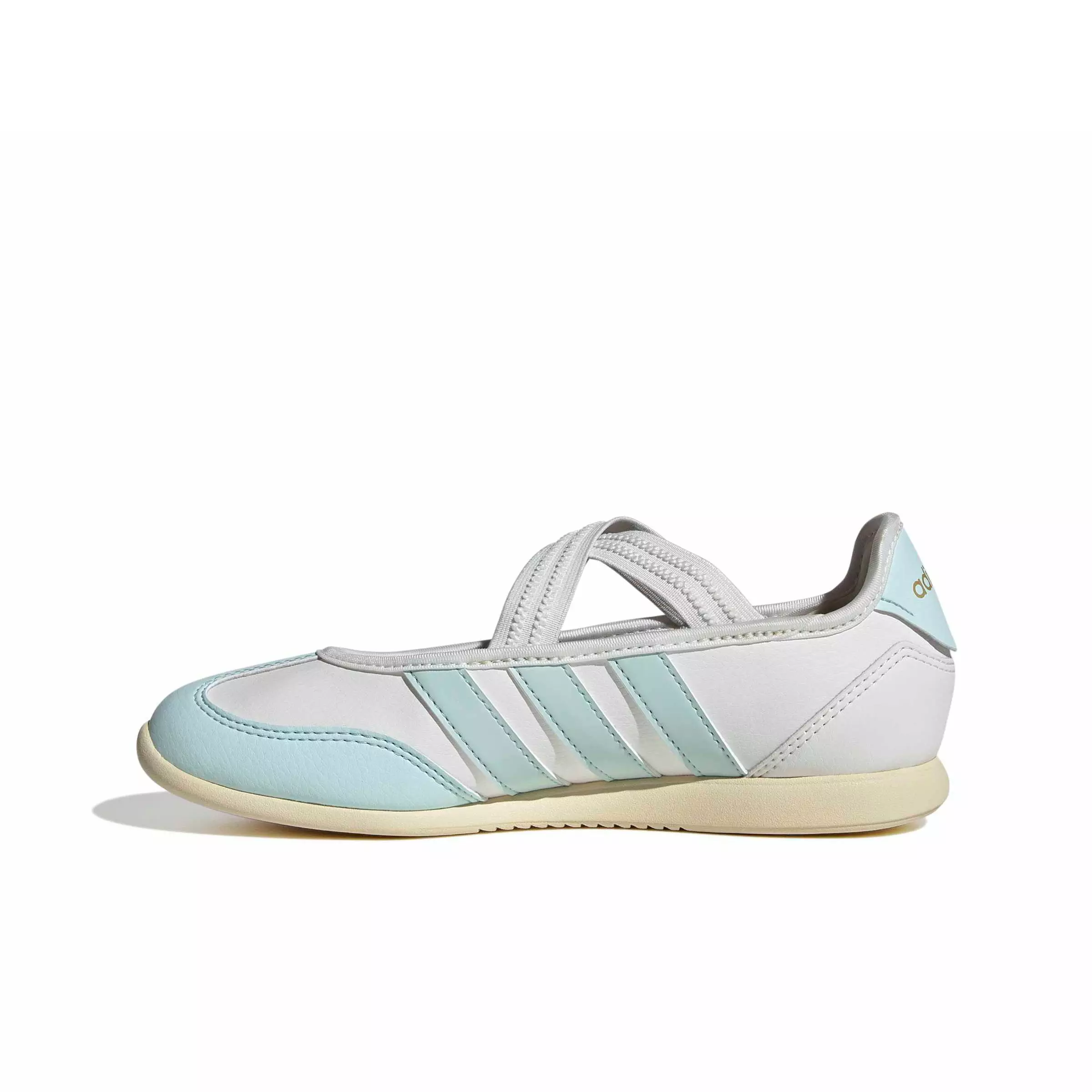 adidas Barreda Mary Jane "Core White/Halo Mint/Warm Vanilla" Grade School Girls' Shoe - WHITE/MINT/VANILLA