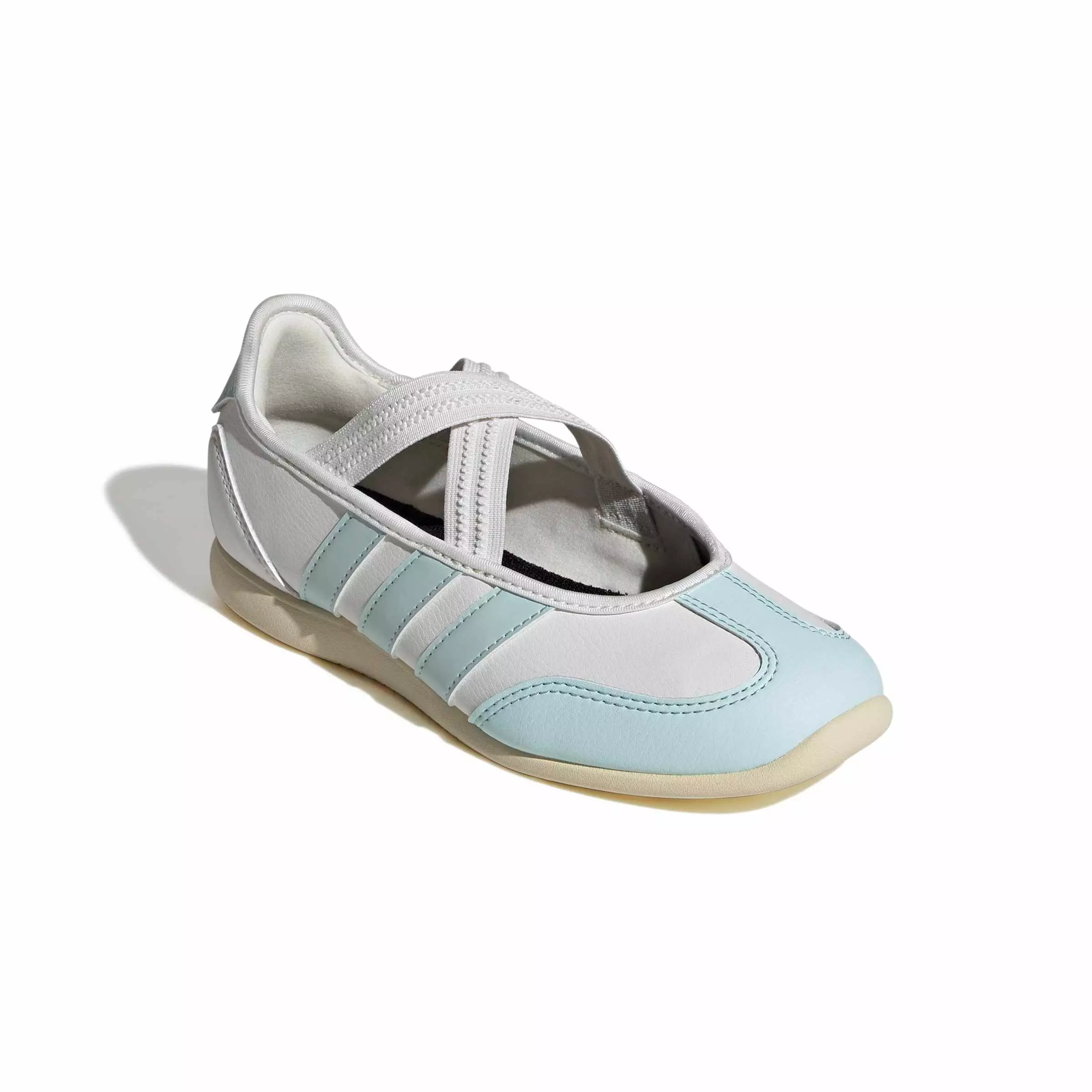 adidas Barreda Mary Jane "Core White/Halo Mint/Warm Vanilla" Grade School Girls' Shoe - WHITE/MINT/VANILLA