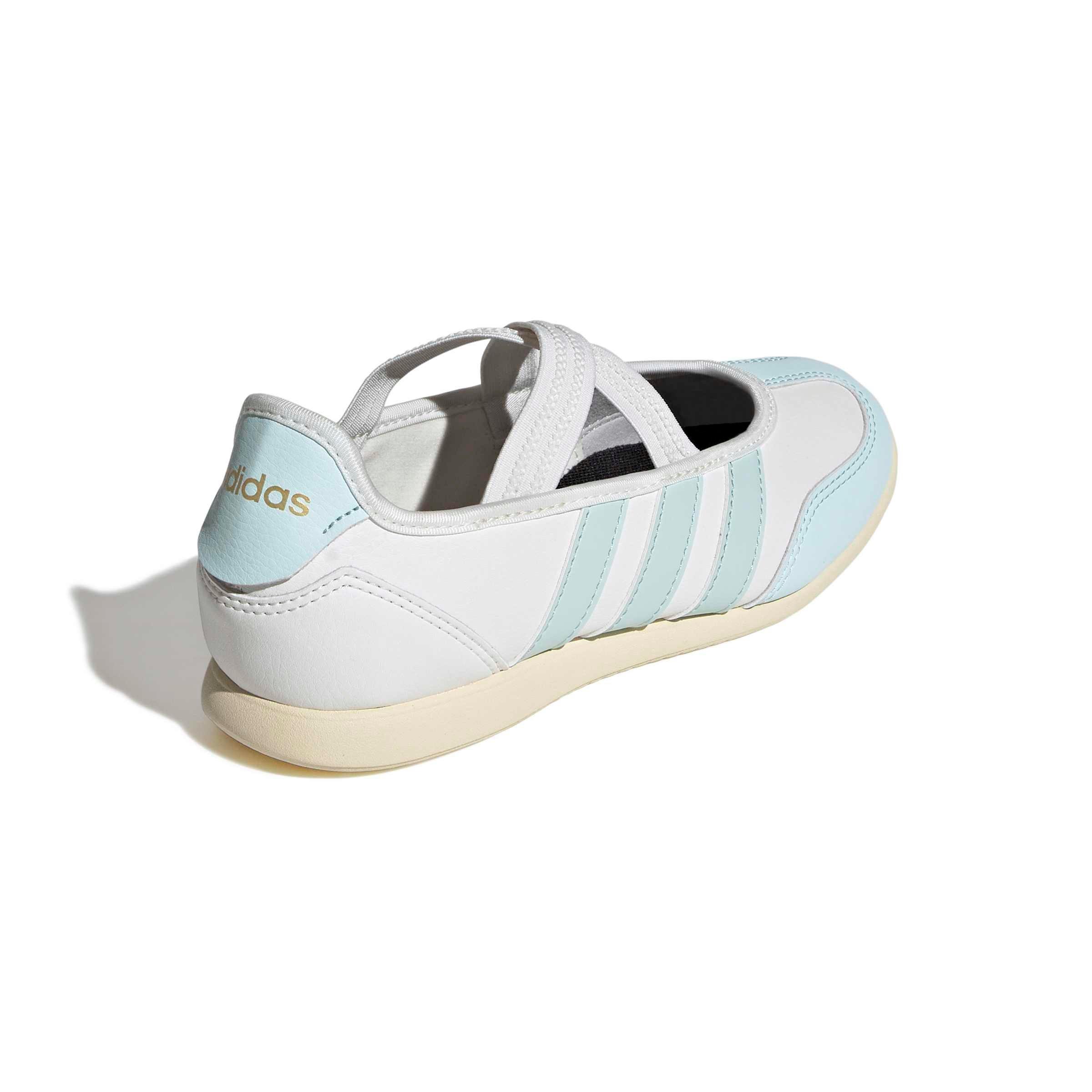 adidas Barreda Mary Jane "Core White/Halo Mint/Warm Vanilla" Grade School Girls' Shoe - WHITE/MINT/VANILLA Thumbnail View 4