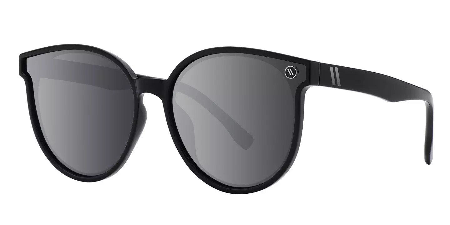 Blenders Lexico Black Mascara Polarized Mirrored Sunglasses - BLACK