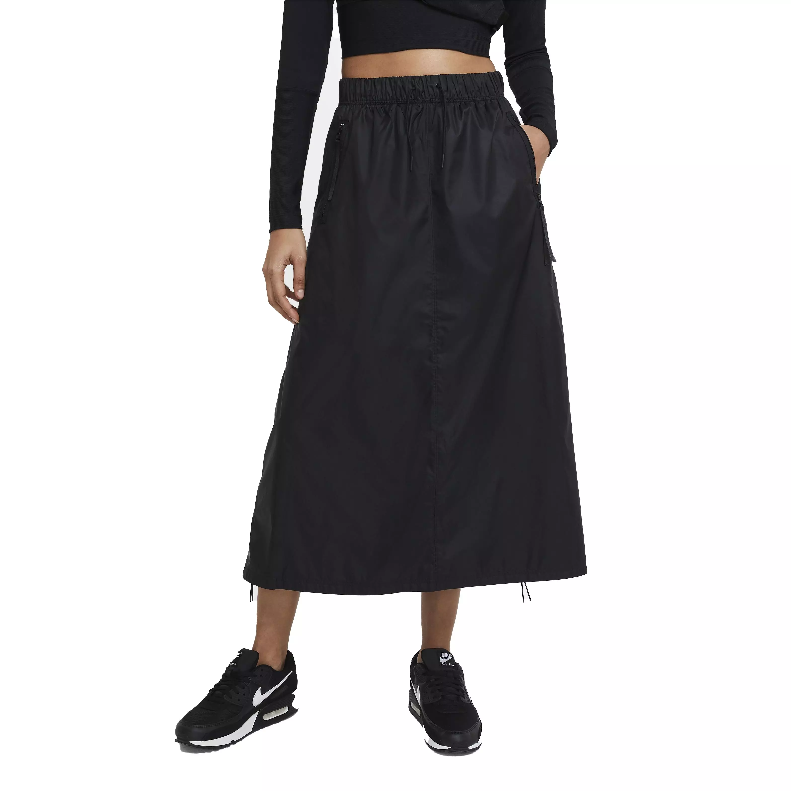Nike Women's Sportswear Tech Pack Woven Skirt - BLACK