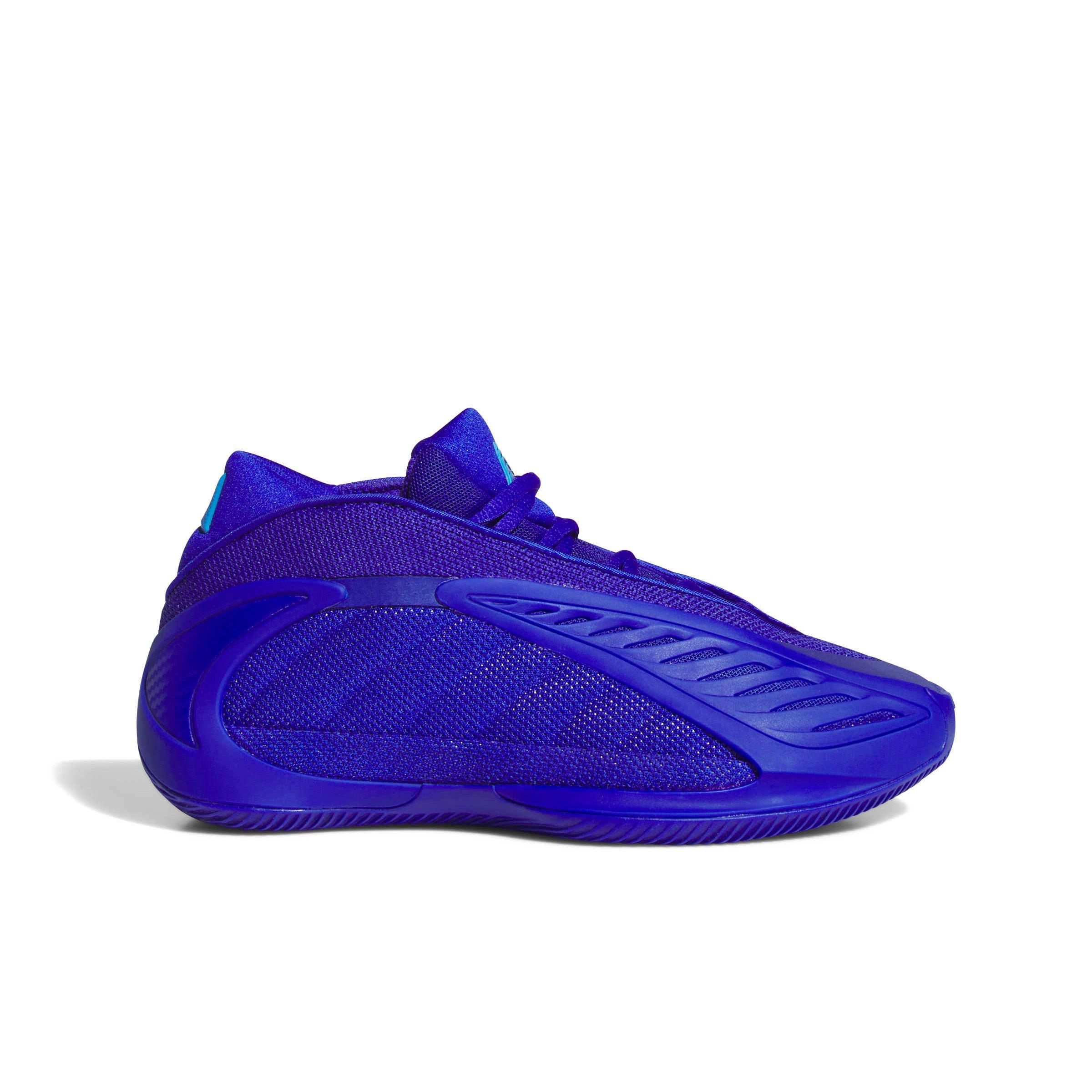 adidas Anthony Edwards 2 "Lucid Ray Blue" Grade School Kids' Basketball Shoe - BLUE/BLUE/BLUE Thumbnail View 3