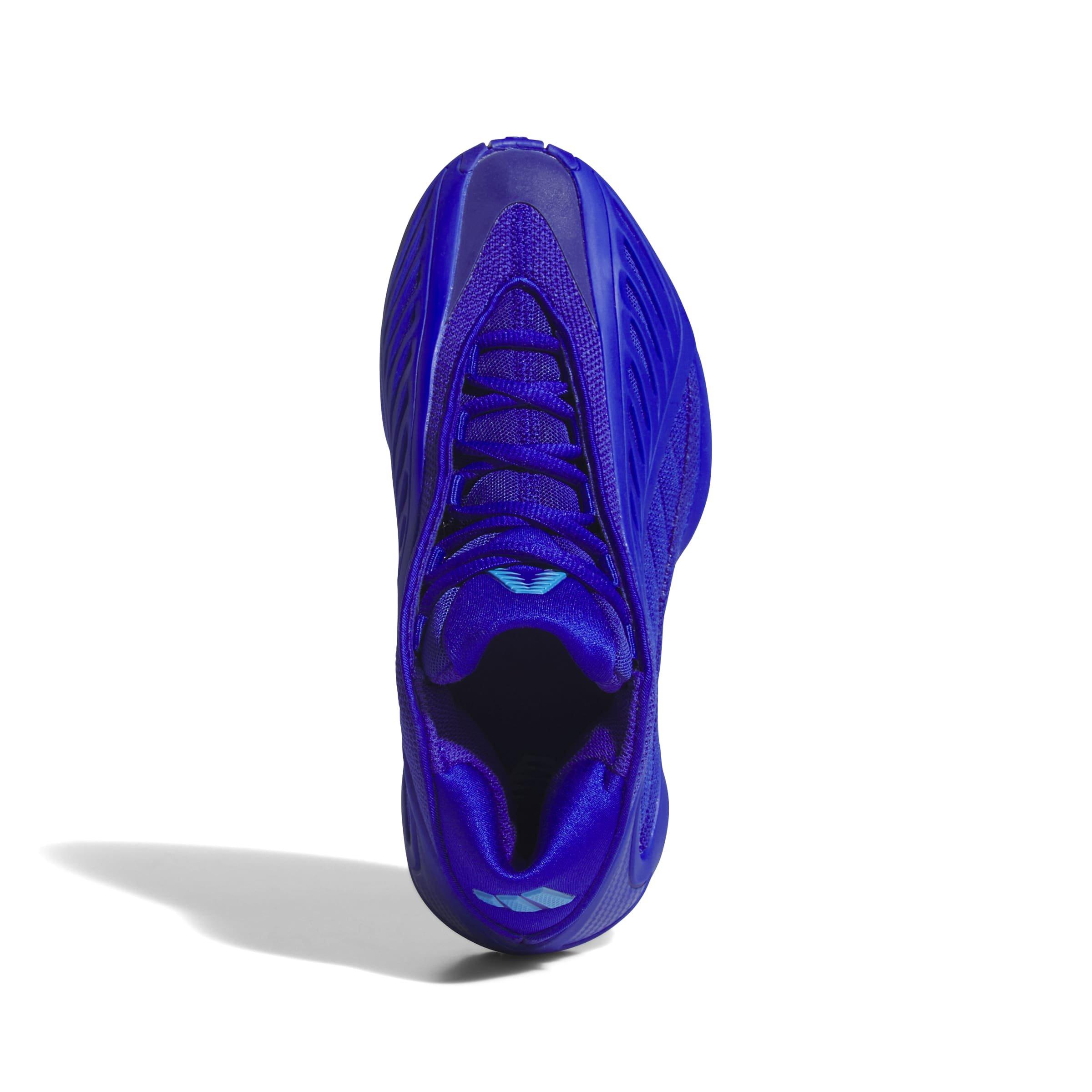 adidas Anthony Edwards 2 "Lucid Ray Blue" Grade School Kids' Basketball Shoe - BLUE/BLUE/BLUE Thumbnail View 7