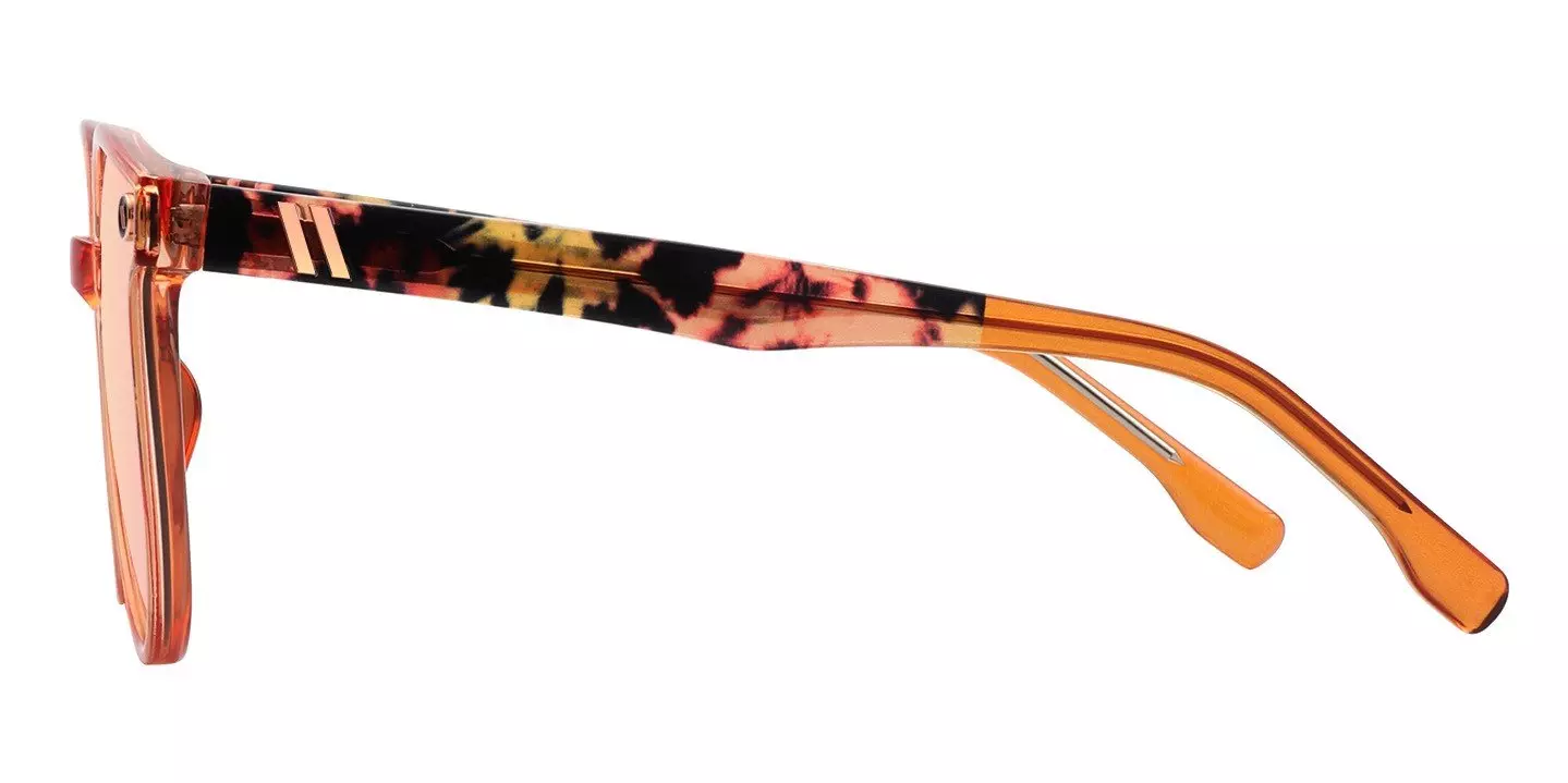 Blenders Lexico Flame Mingo Polarized Mirrored Sunglasses - ORANGE