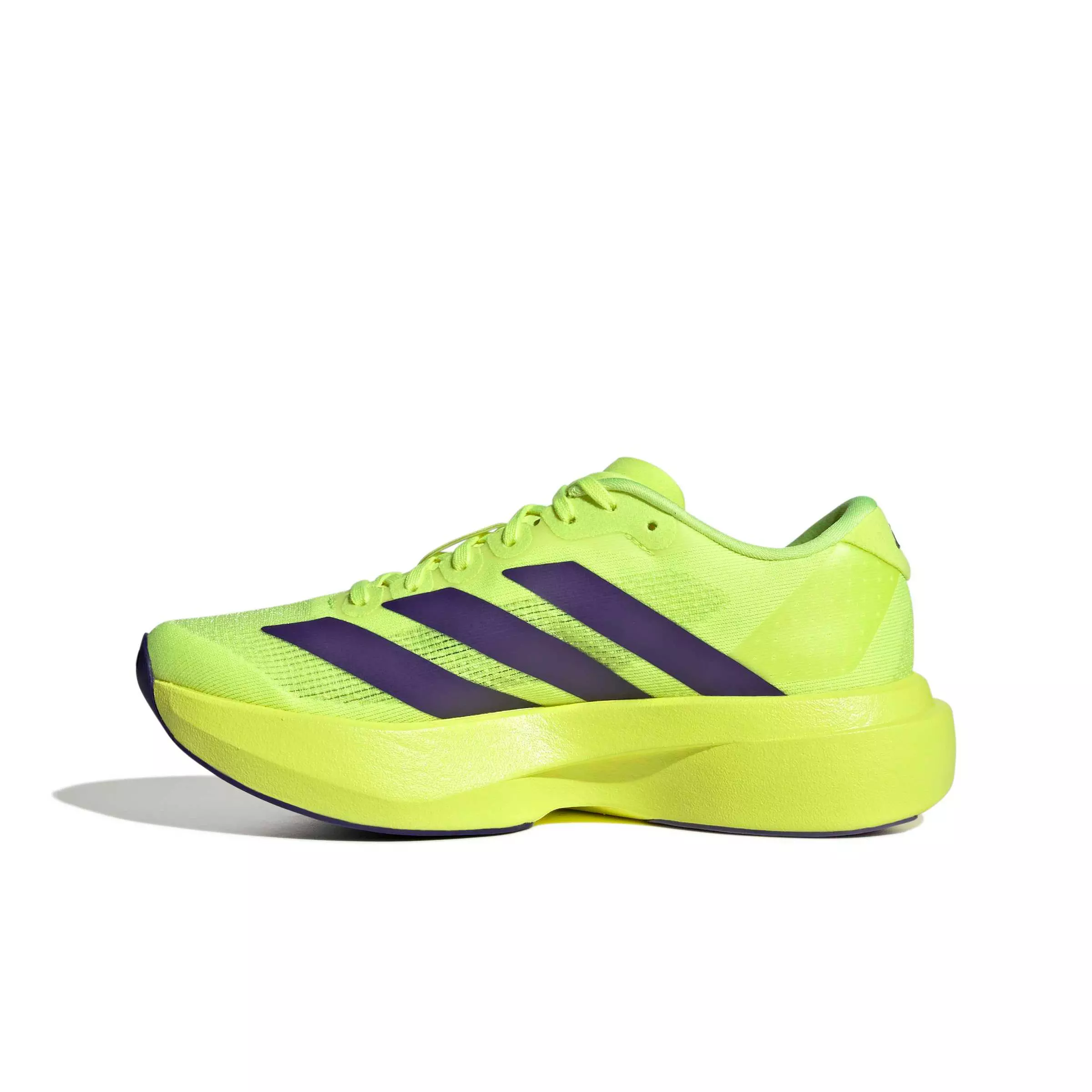 adidas Adizero EVO SL "Solar Yellow/Collegiate Purple/Core Black" Grade School Boys' Running Shoe - YELLOW/PURPLE/BLACK