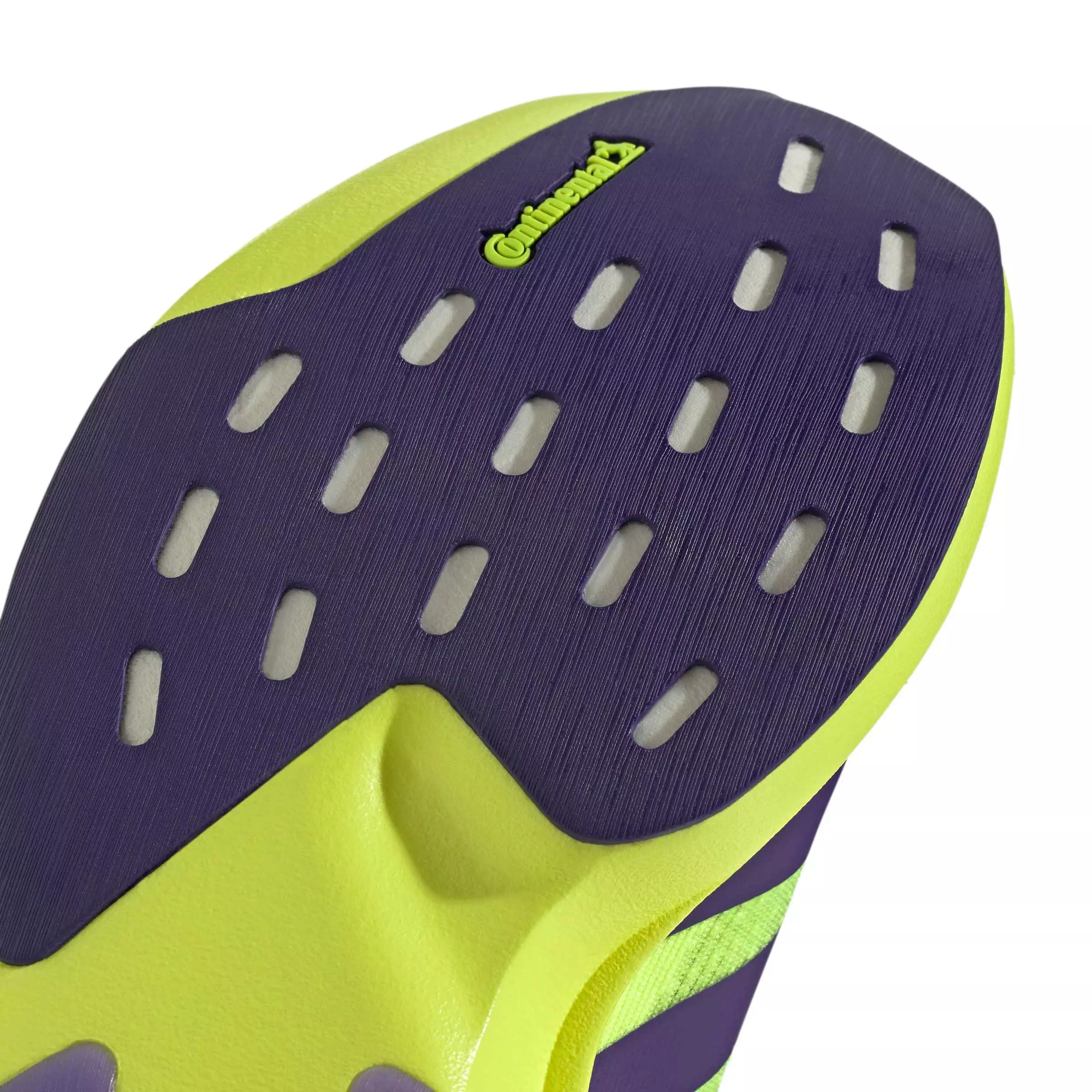 adidas Adizero EVO SL "Solar Yellow/Collegiate Purple/Core Black" Grade School Boys' Running Shoe - YELLOW/PURPLE/BLACK