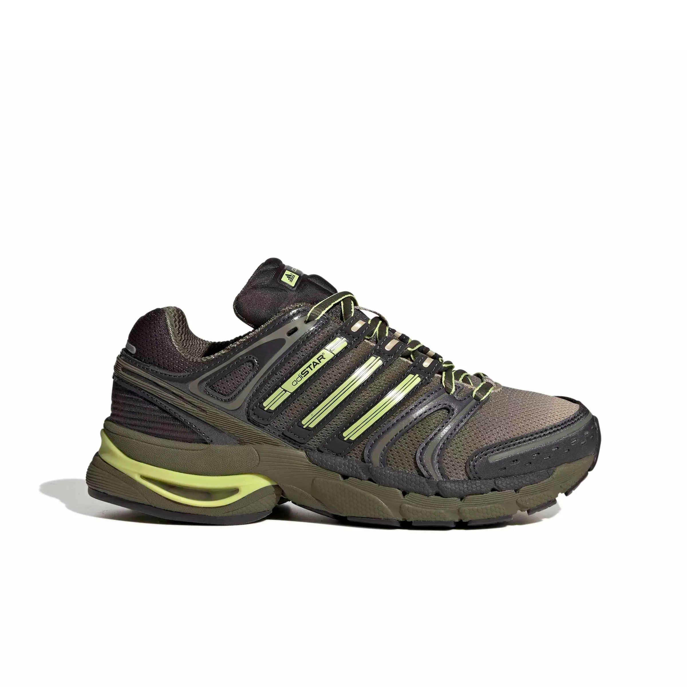 adidas Originals Adistar Control 5 "Stone Khaki/Frozen Yellow/Olive Strata" Grade School Boys' Shoe - STONE/YELLOW/OLIVE