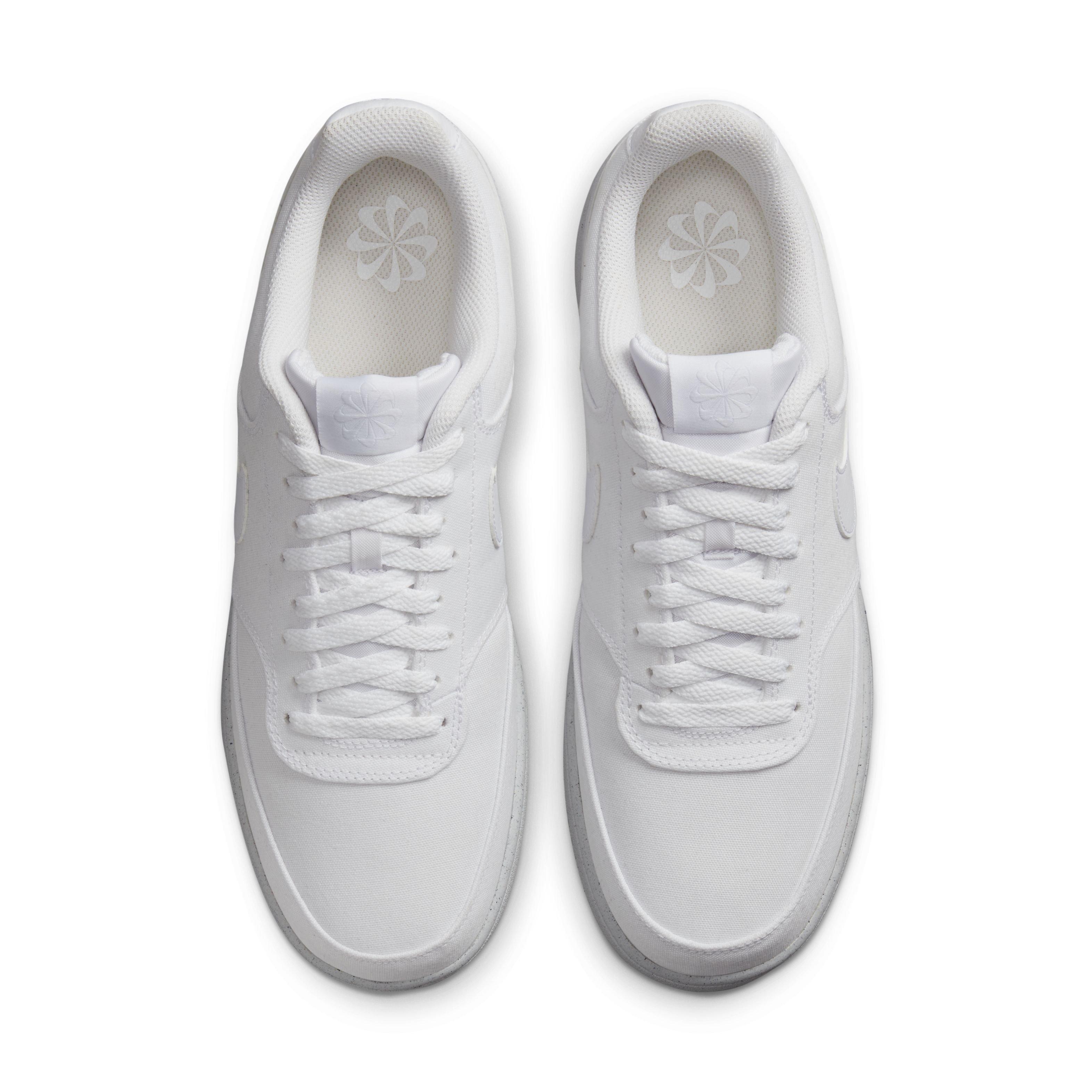 Nike Court Vision Low Next Nature "White/White/White" Men's Shoe - WHITE/WHITE/WHITE Thumbnail View 4