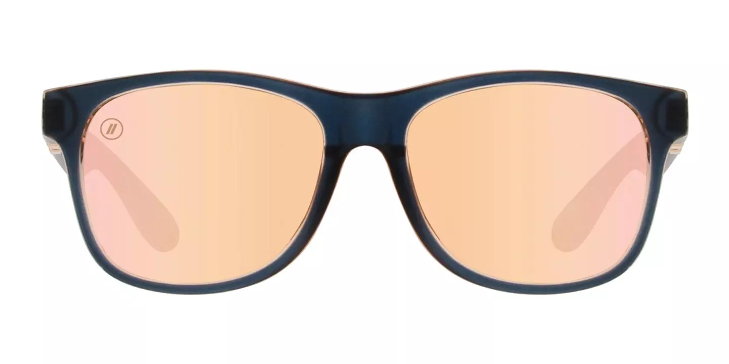 Blenders M Class X2 Crystal Wave Polarized Mirrored Sunglasses - CHAMPAGNE