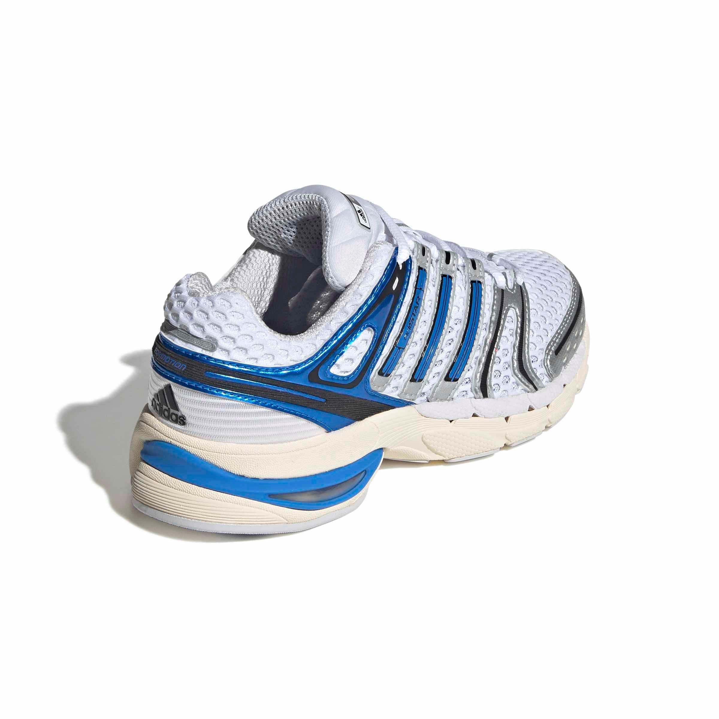 adidas Originals Adistar Control 5 "Ftwr White/Lucid Ray Blue/Dash Grey" Grade School Boys' Shoe - WHITE/BLUE/GREY Thumbnail View 4