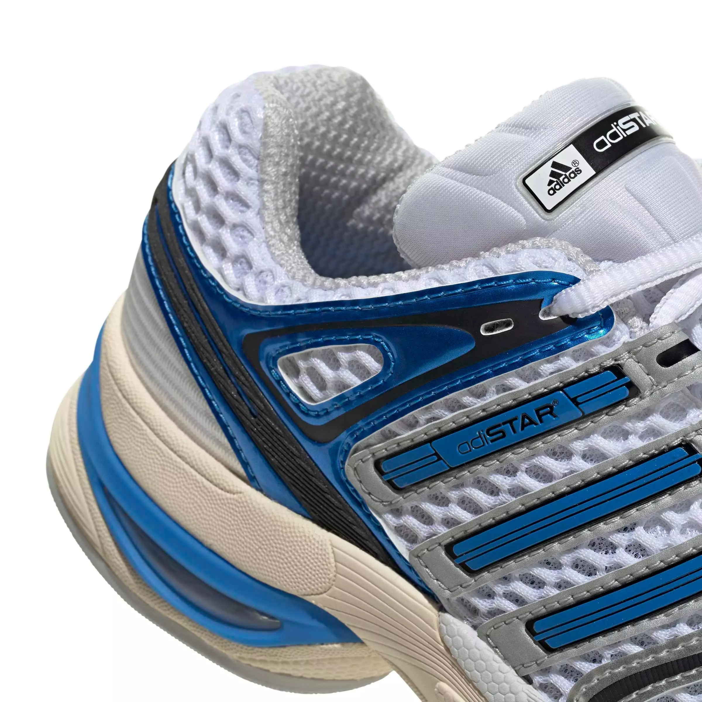 adidas Originals Adistar Control 5 "Ftwr White/Lucid Ray Blue/Dash Grey" Grade School Boys' Shoe - WHITE/BLUE/GREY