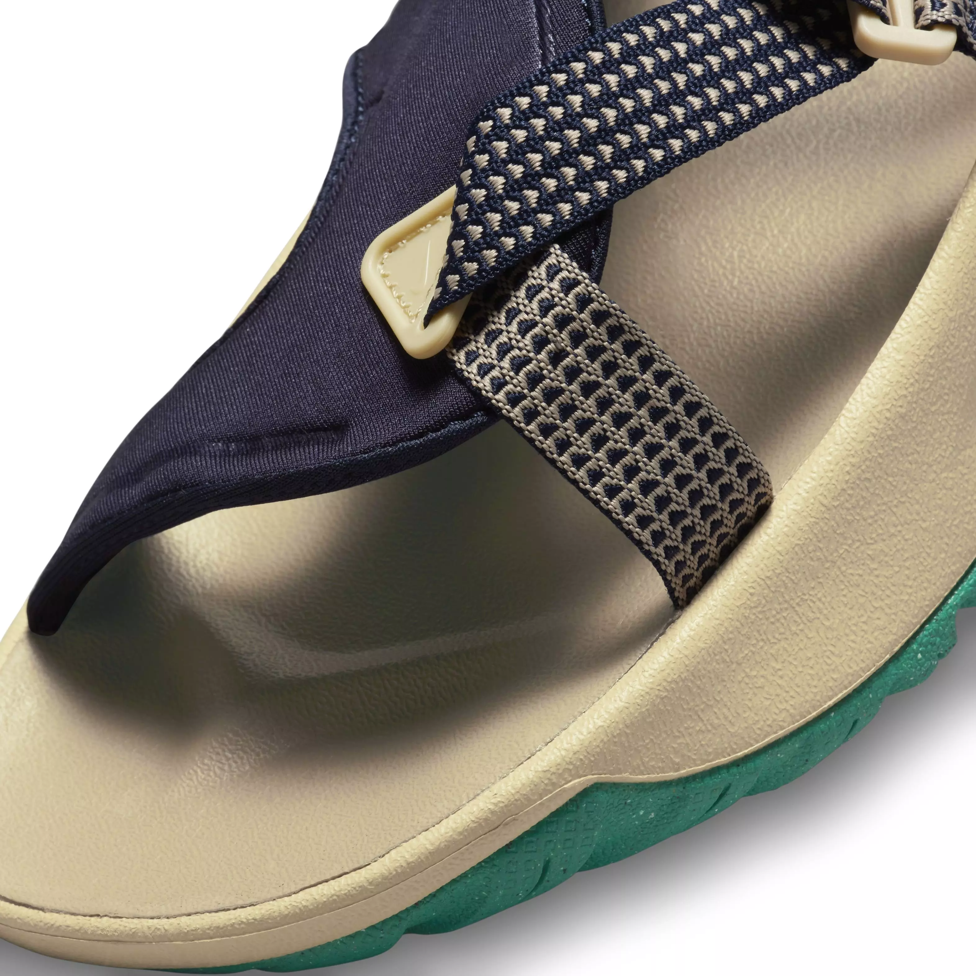 Nike Oneonta "Obsidian/Volt/Faded Spruce/Khaki" Men's Sandal - OBSIDIAN/VOLT/SPRUCE/KHAKI