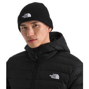 The North Face Logo Box Cuffed Beanie-Black
