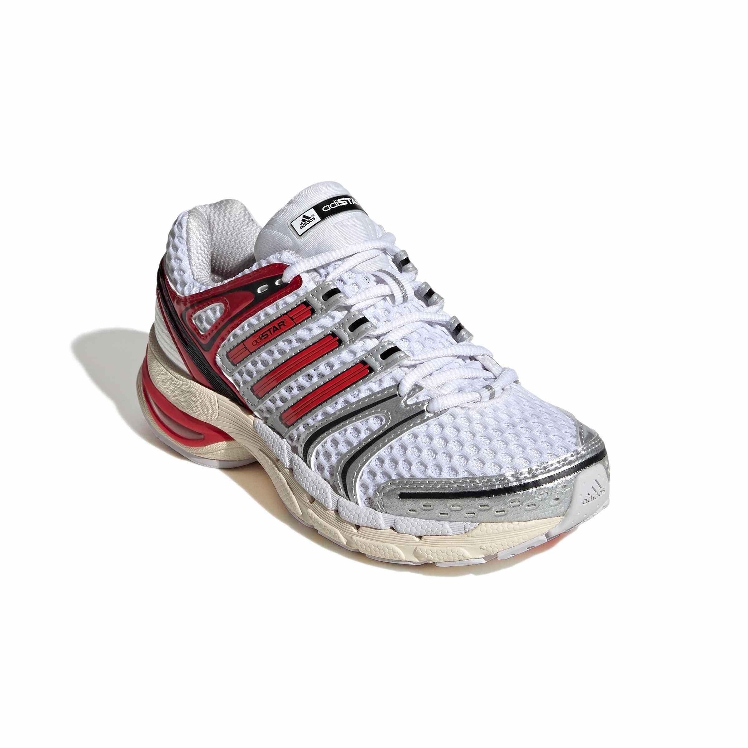 adidas Originals Adistar Control 5 "Ftwr White/Better Scarlet/Dash Grey" Grade School Boys' Shoe - WHITE/SCARLET/GREY Thumbnail View 3