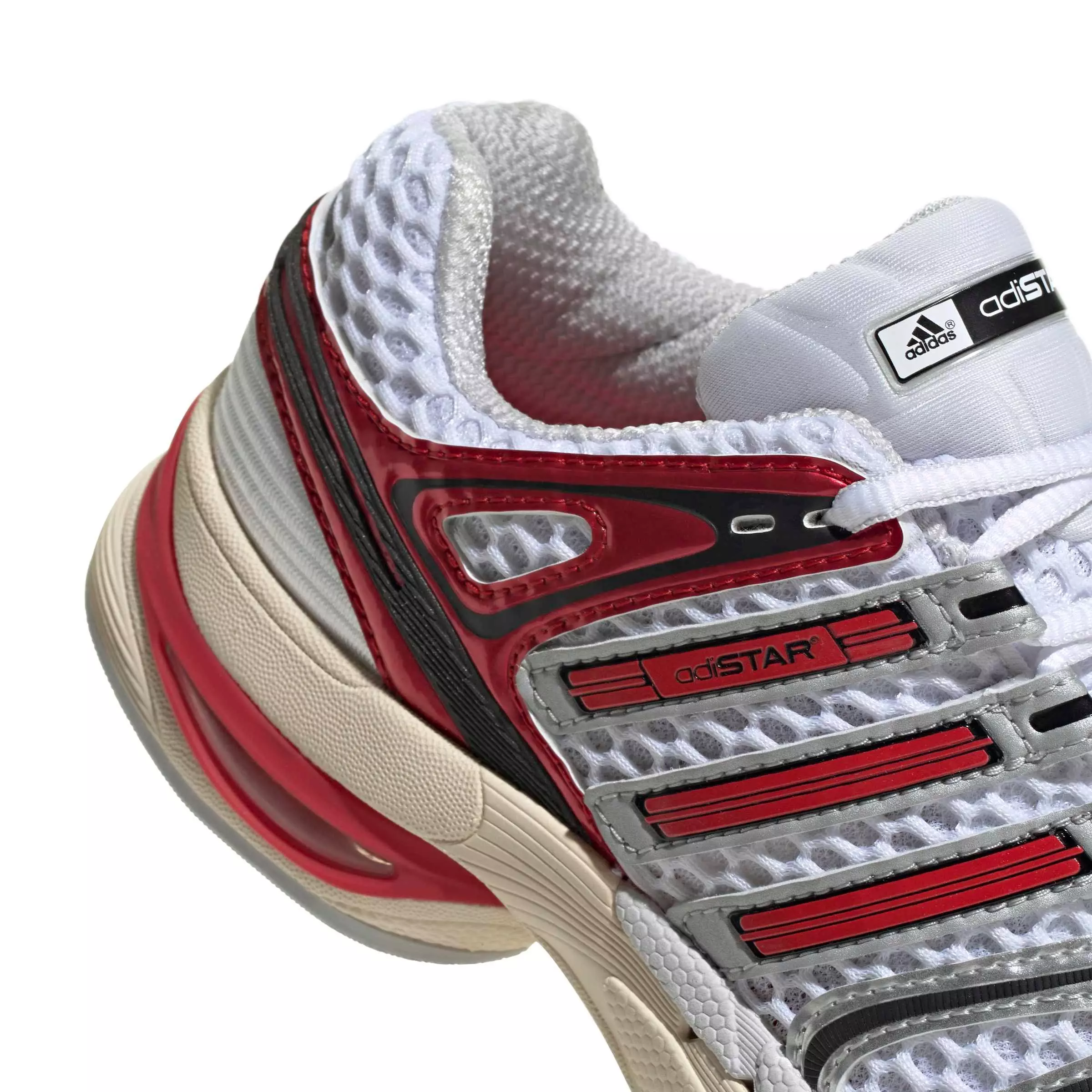 adidas Originals Adistar Control 5 "Ftwr White/Better Scarlet/Dash Grey" Grade School Boys' Shoe - WHITE/SCARLET/GREY