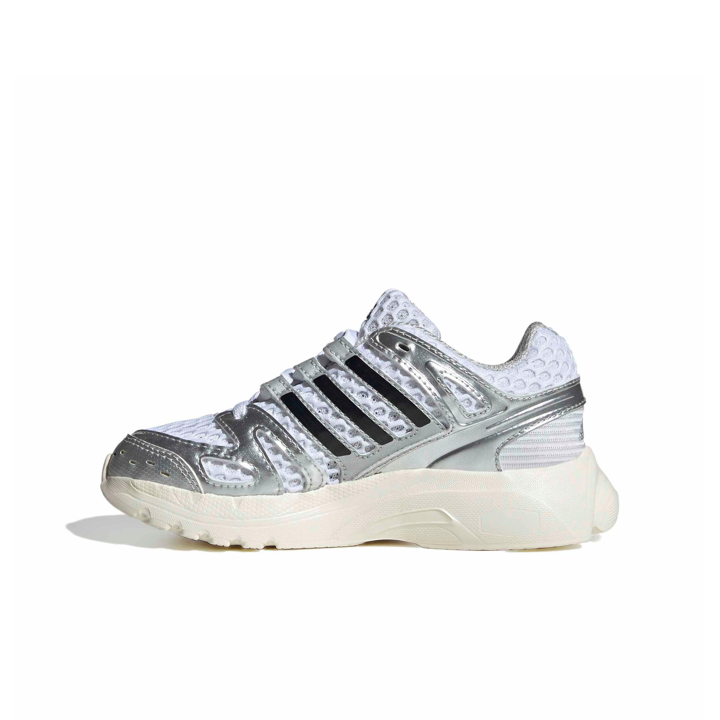 adidas Originals Adistar Control 5 EL "Ftwr White/Silver Metallic/Grey One" Preschool Boys' Shoe - WHITE/SILVER/GREY Thumbnail View 2