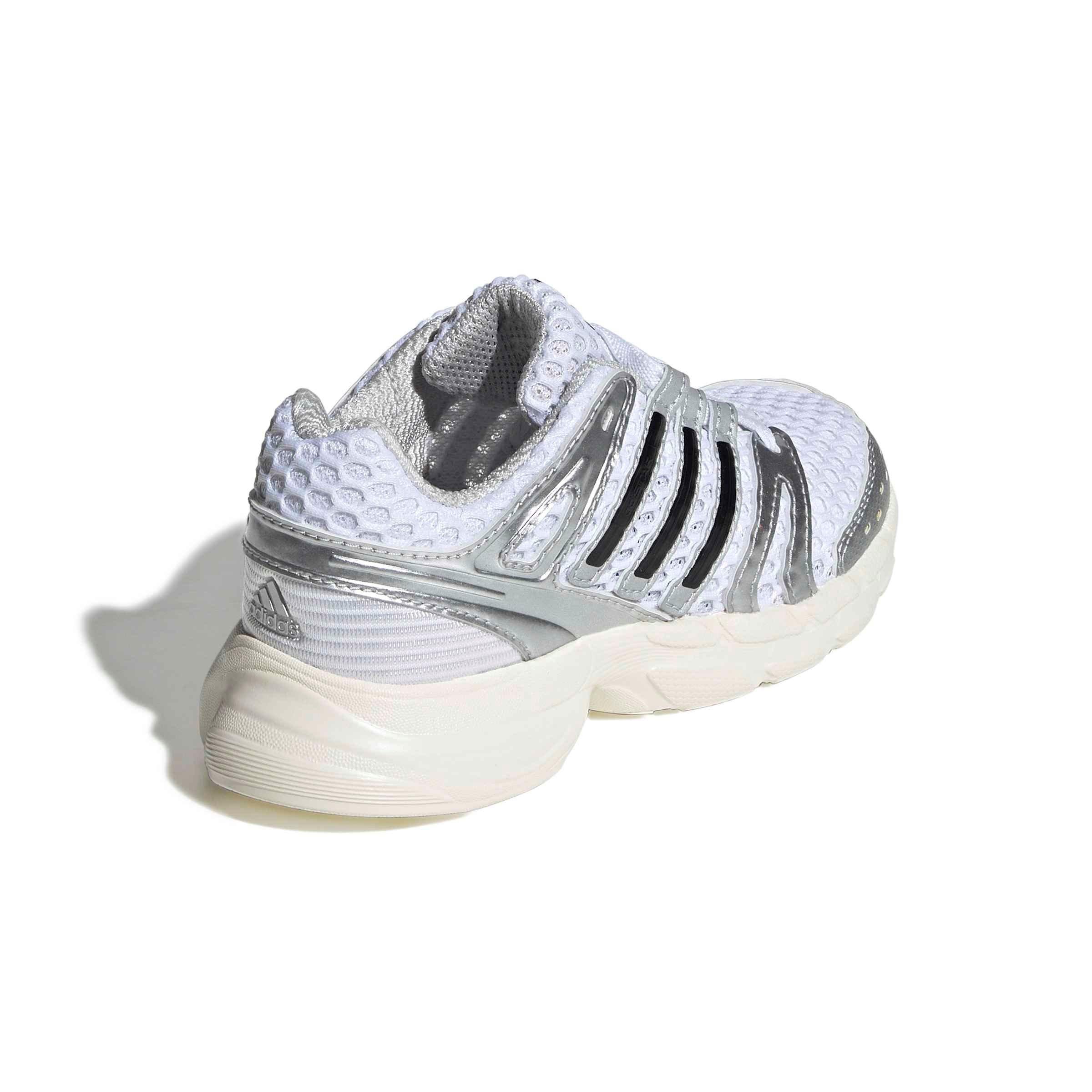 adidas Originals Adistar Control 5 EL "Ftwr White/Silver Metallic/Grey One" Preschool Boys' Shoe - WHITE/SILVER/GREY Thumbnail View 4