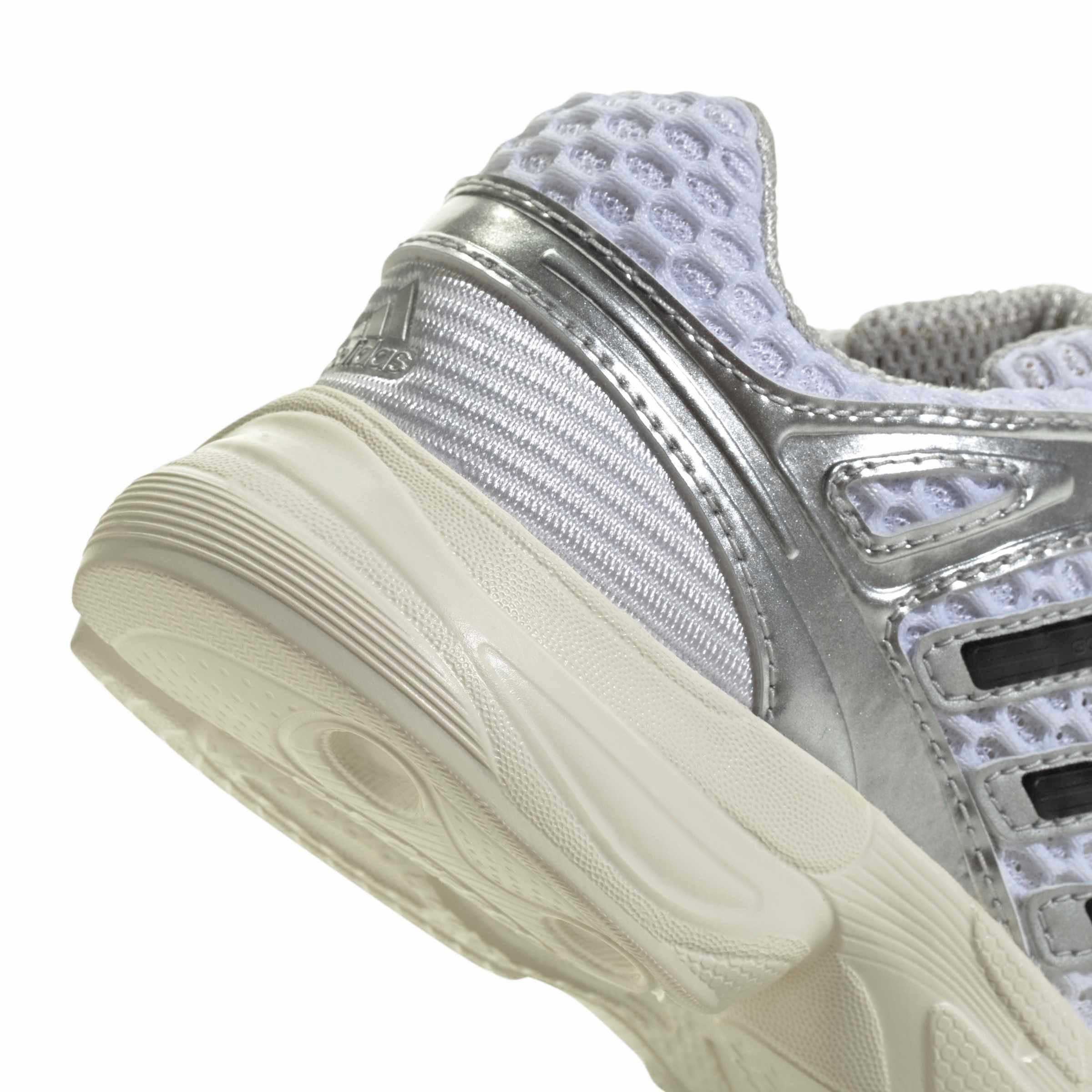 adidas Originals Adistar Control 5 EL "Ftwr White/Silver Metallic/Grey One" Preschool Boys' Shoe - WHITE/SILVER/GREY Thumbnail View 5