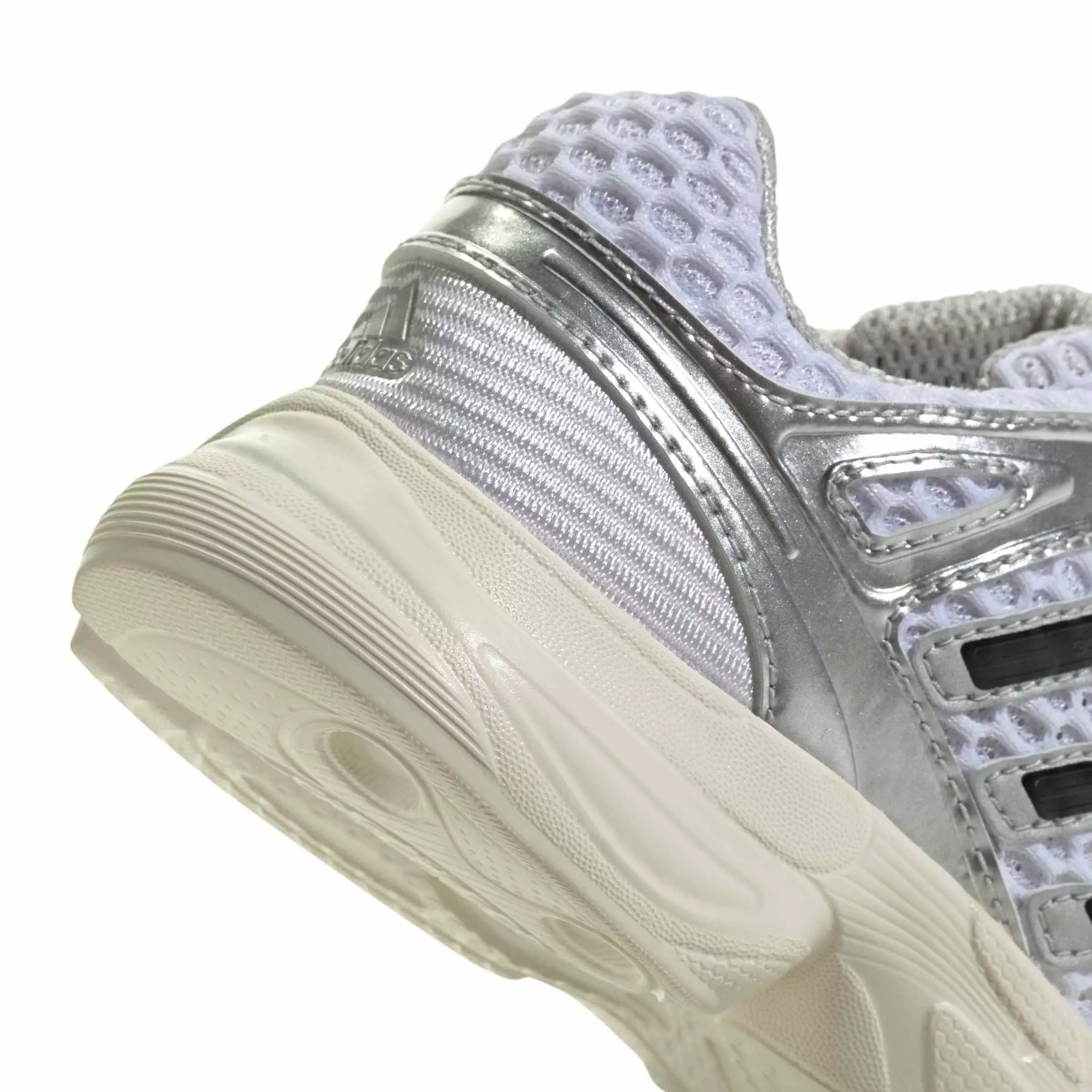 adidas Originals Adistar Control 5 EL "Ftwr White/Silver Metallic/Grey One" Preschool Boys' Shoe - WHITE/SILVER/GREY