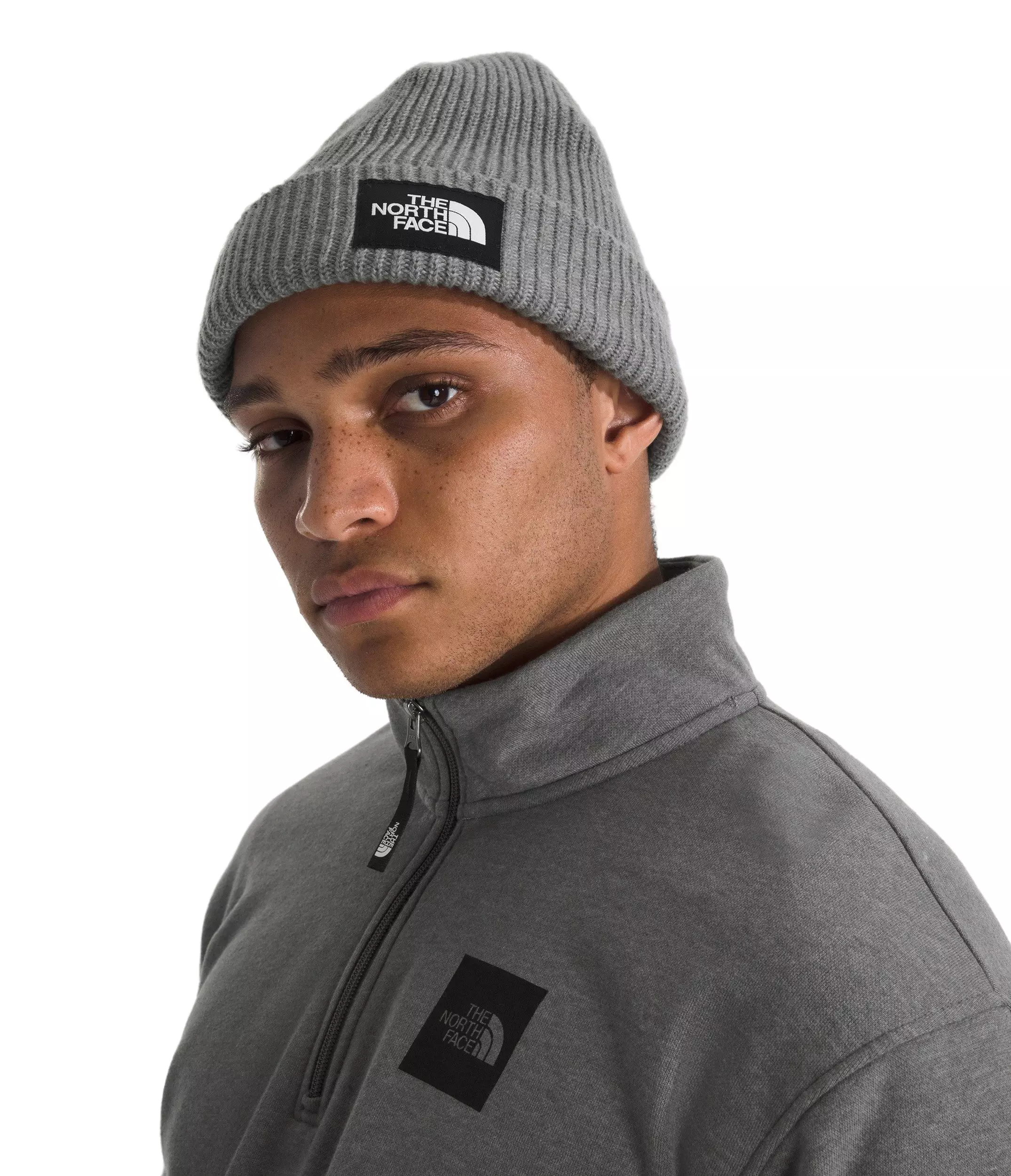 The North Face Salty Lined Beanie-Grey - GREY