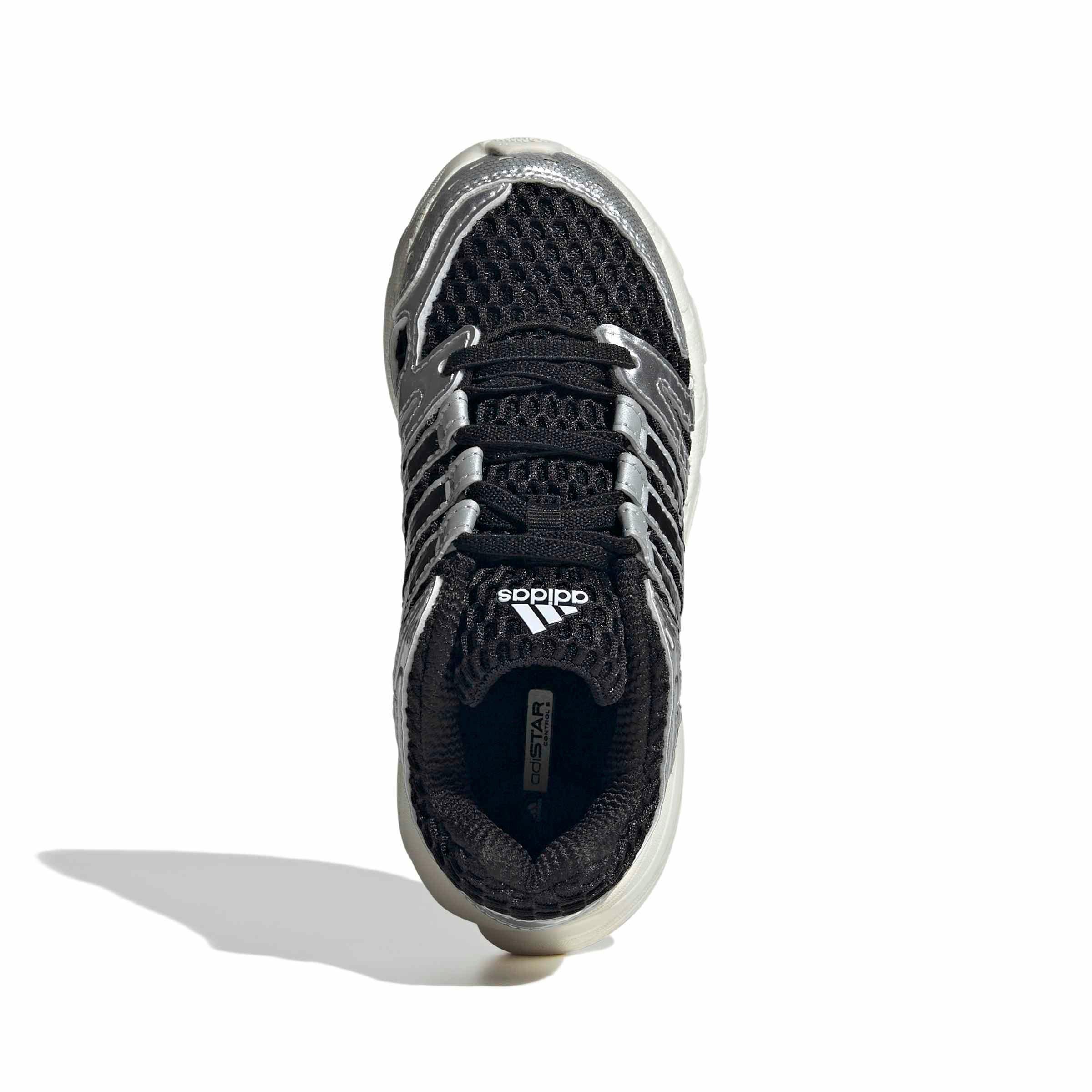 adidas Originals Adistar Control 5 EL Preschool Boys' "Core Black/Silver Metallic/Grey One" Shoe