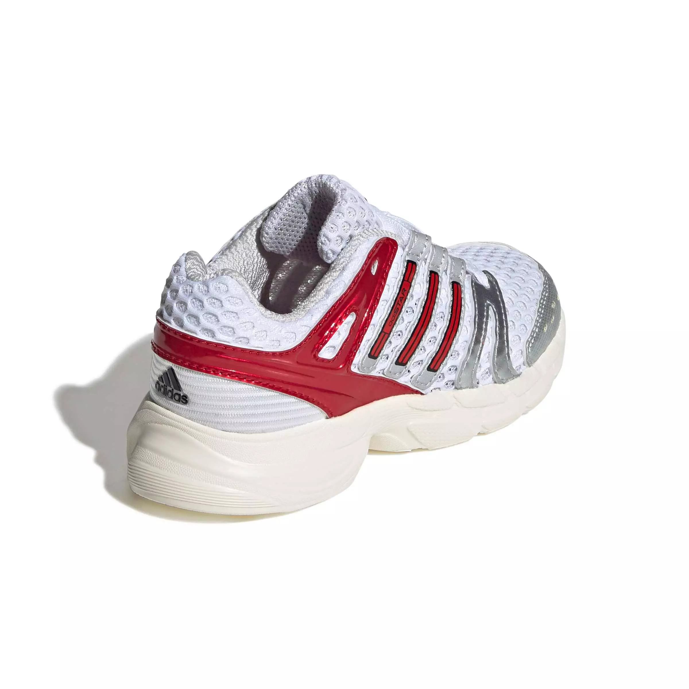 adidas Originals Adistar Control 5 EL "Ftwr White/Better Scarlet/Dash Grey" Preschool Boys' Shoe - WHITE/SCARLET/GREY