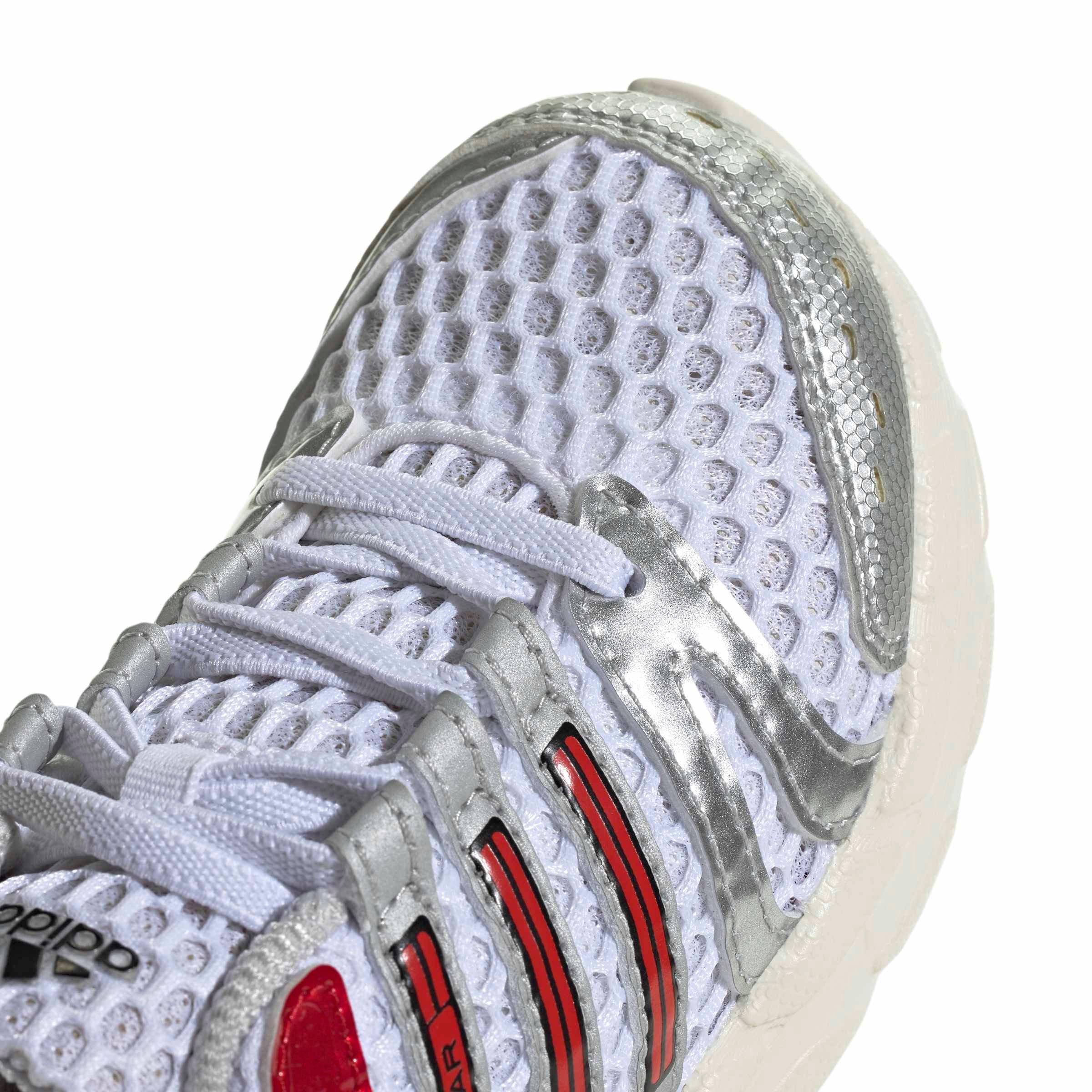adidas Originals Adistar Control 5 EL "Ftwr White/Better Scarlet/Dash Grey" Preschool Boys' Shoe - WHITE/SCARLET/GREY Thumbnail View 7