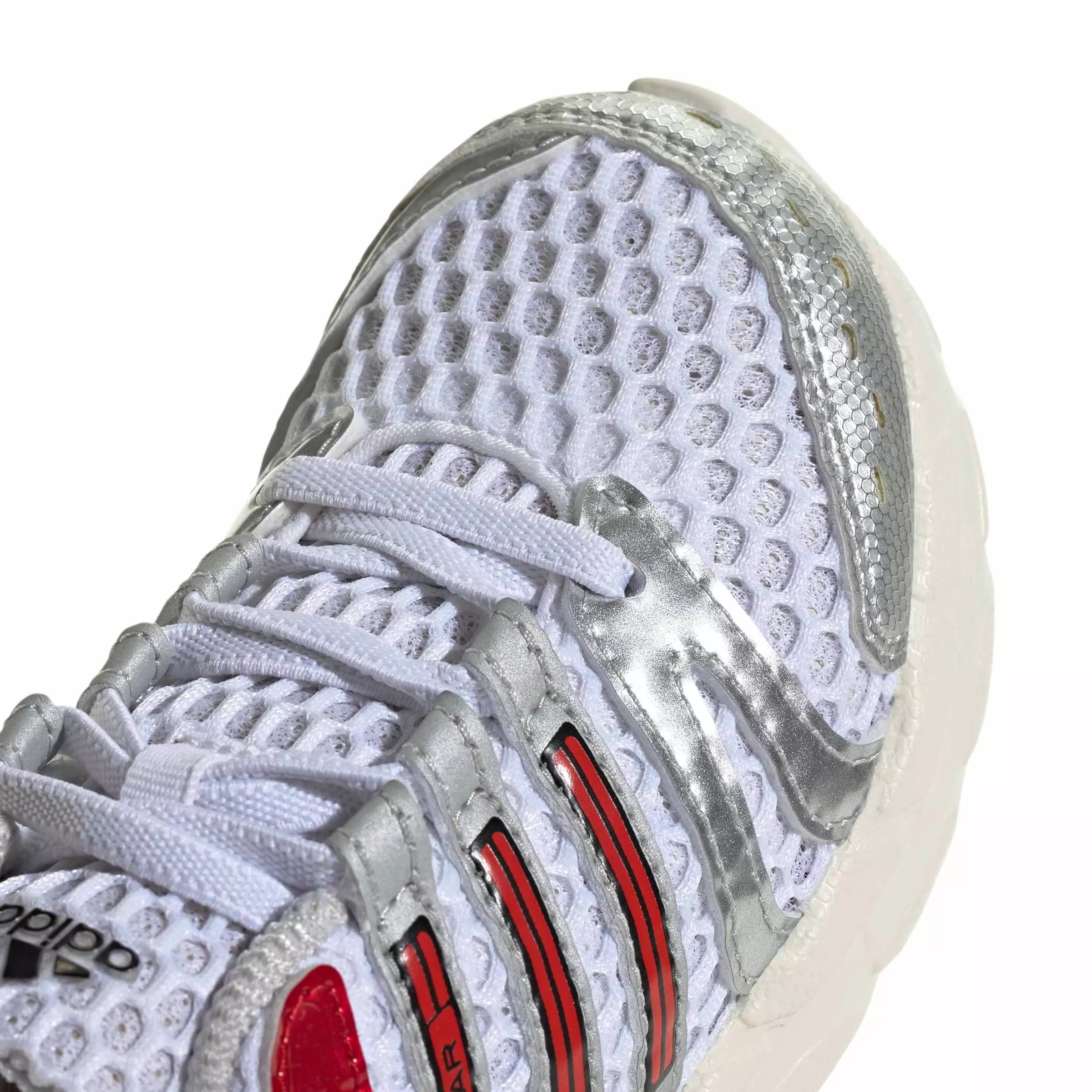 adidas Originals Adistar Control 5 EL "Ftwr White/Better Scarlet/Dash Grey" Preschool Boys' Shoe - WHITE/SCARLET/GREY