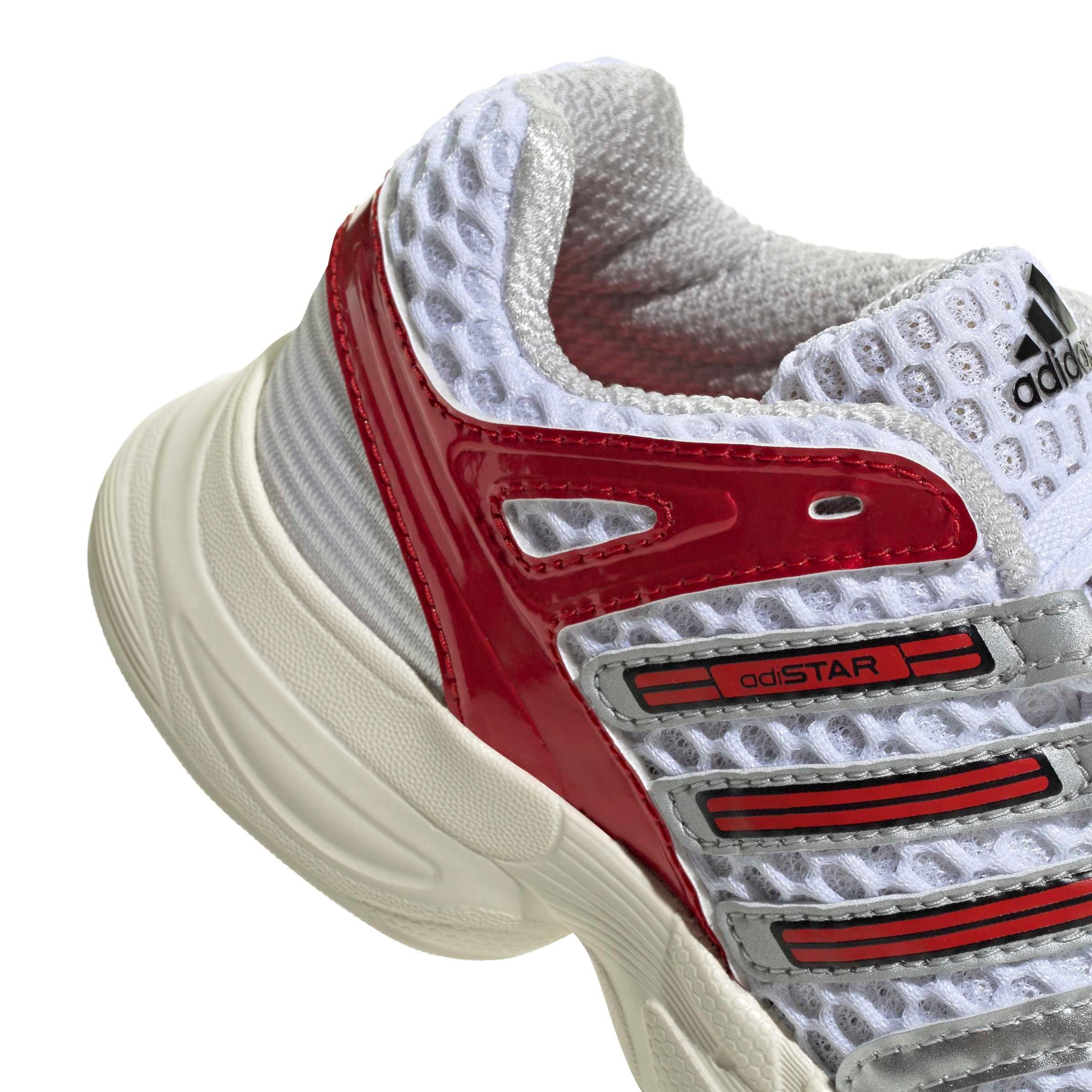 adidas Originals Adistar Control 5 EL "Ftwr White/Better Scarlet/Dash Grey" Preschool Boys' Shoe - WHITE/SCARLET/GREY Thumbnail View 8
