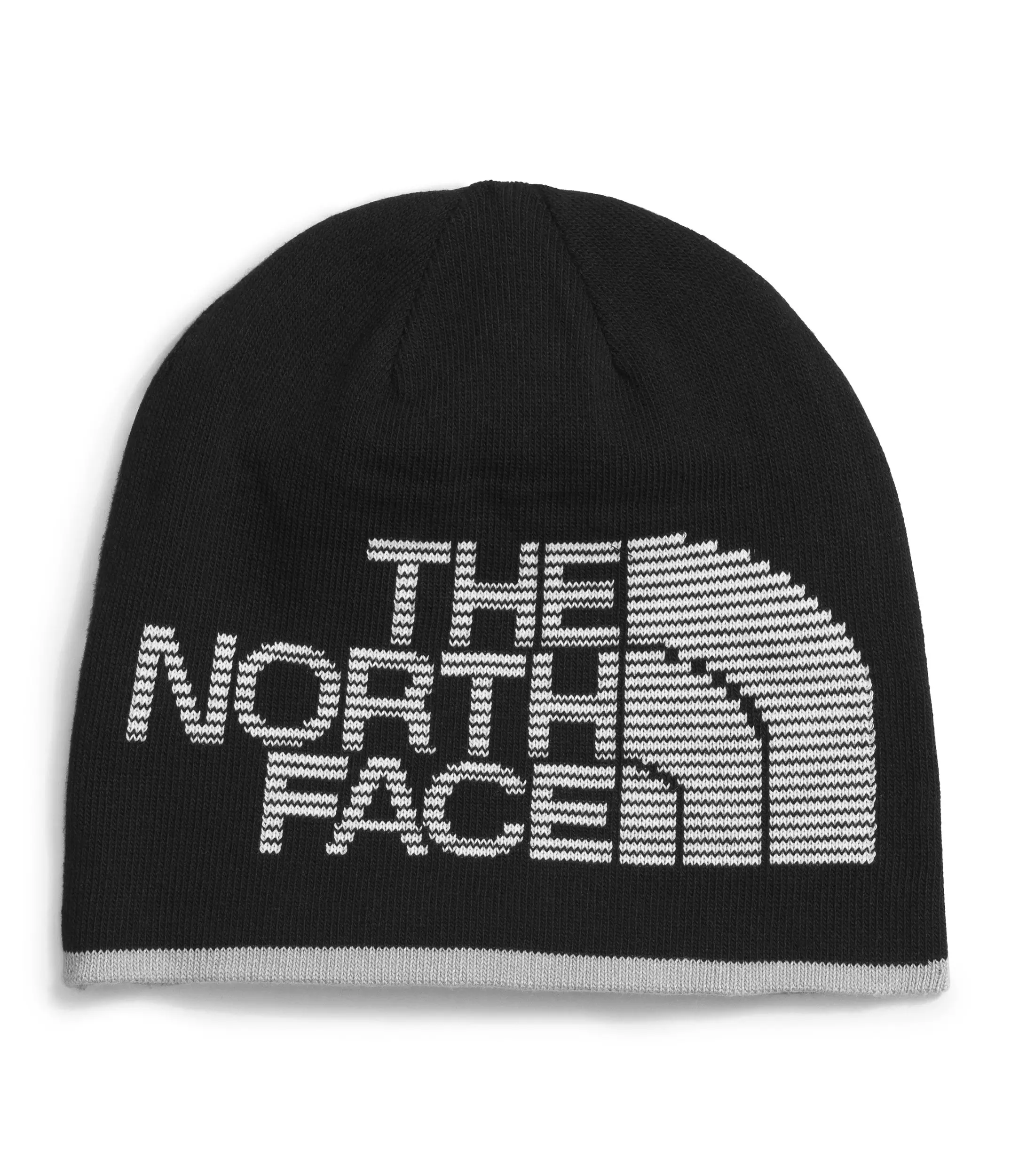 The North Face Reversible Highline Beanie-Grey/Black - GREY/BLACK