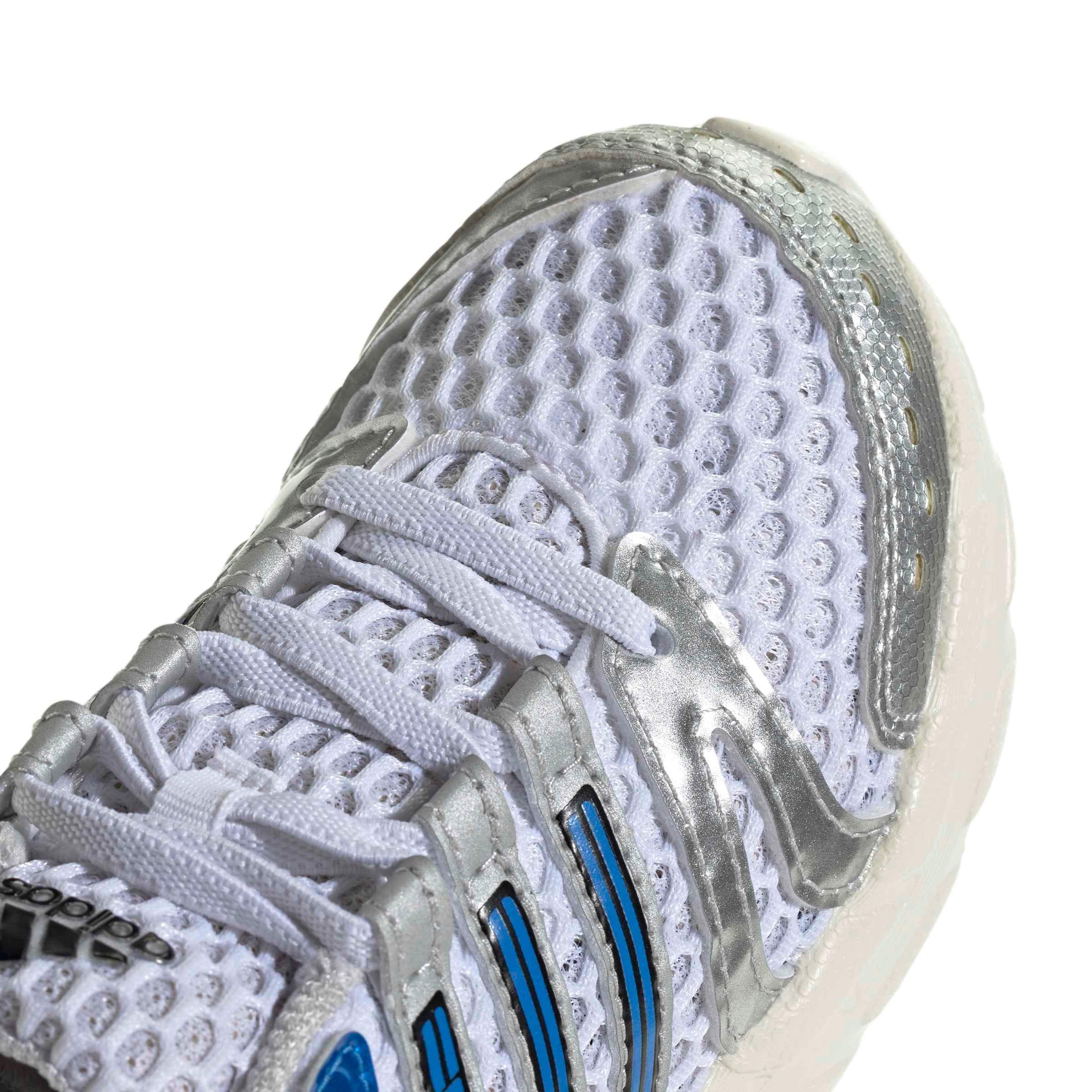 adidas Originals Adistar Control 5 EL "Ftwr White/Lucid Ray Blue/Dash Grey" Preschool Boys' Shoe - WHITE/BLUE/GREY Thumbnail View 7