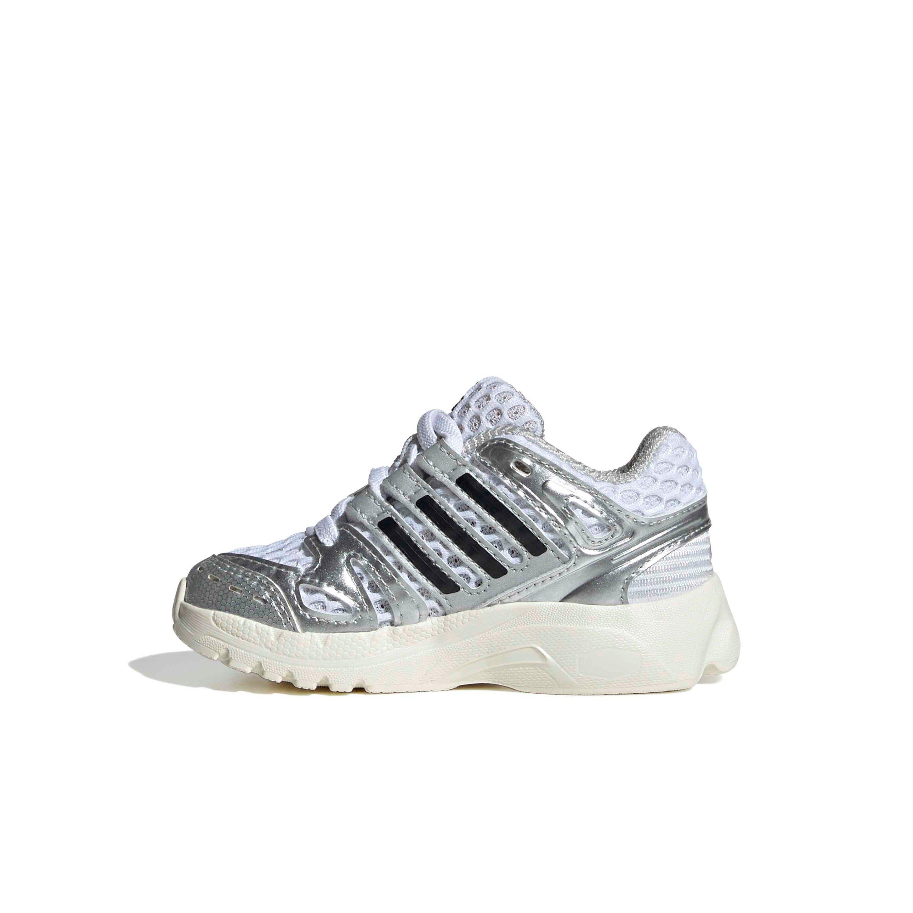 adidas Originals Adistar Control 5 EL "Ftwr White/Silver Metallic/Grey One" Infant Boys' Shoe - WHITE/SILVER/GREY Thumbnail View 2