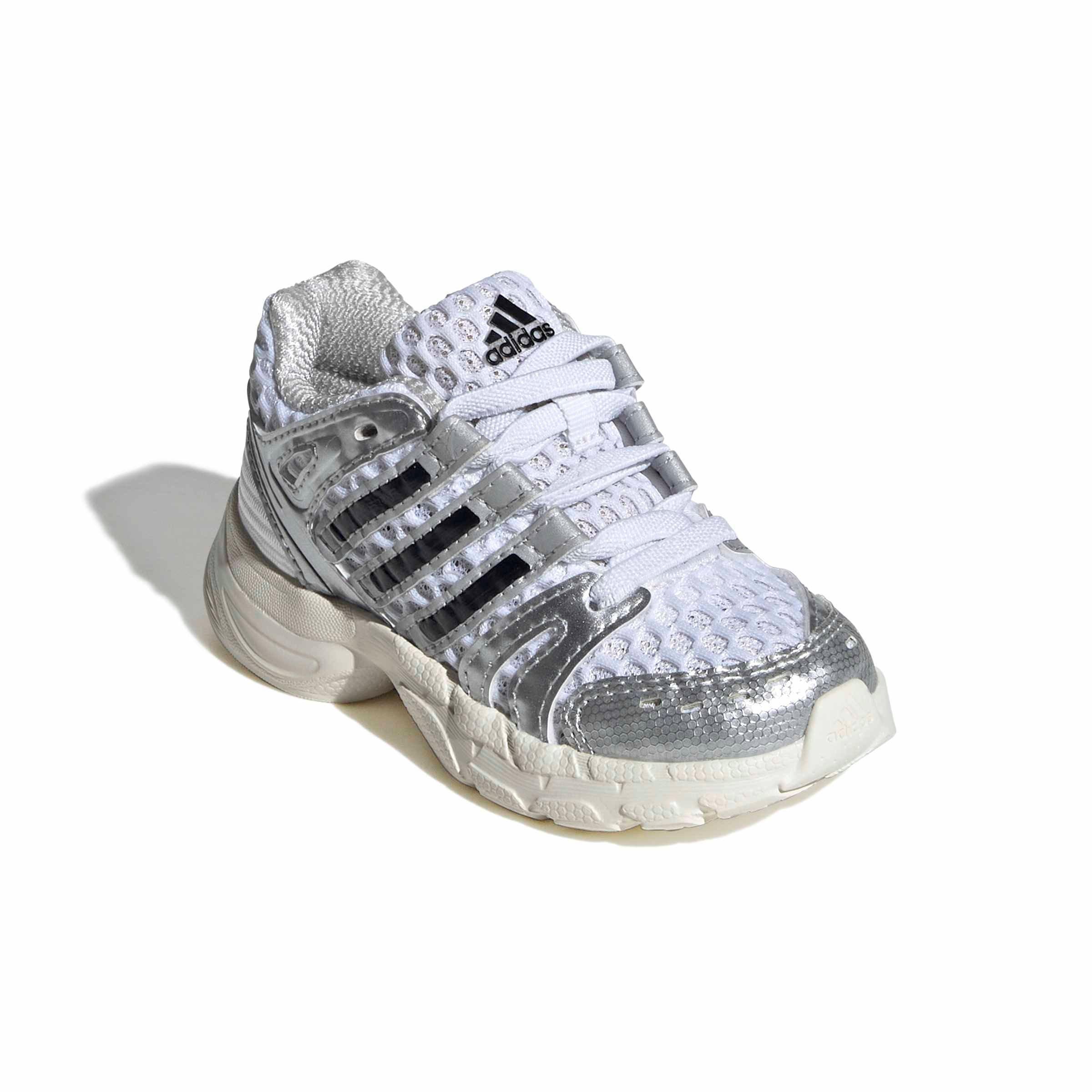 adidas Originals Adistar Control 5 EL "Ftwr White/Silver Metallic/Grey One" Infant Boys' Shoe - WHITE/SILVER/GREY Thumbnail View 3