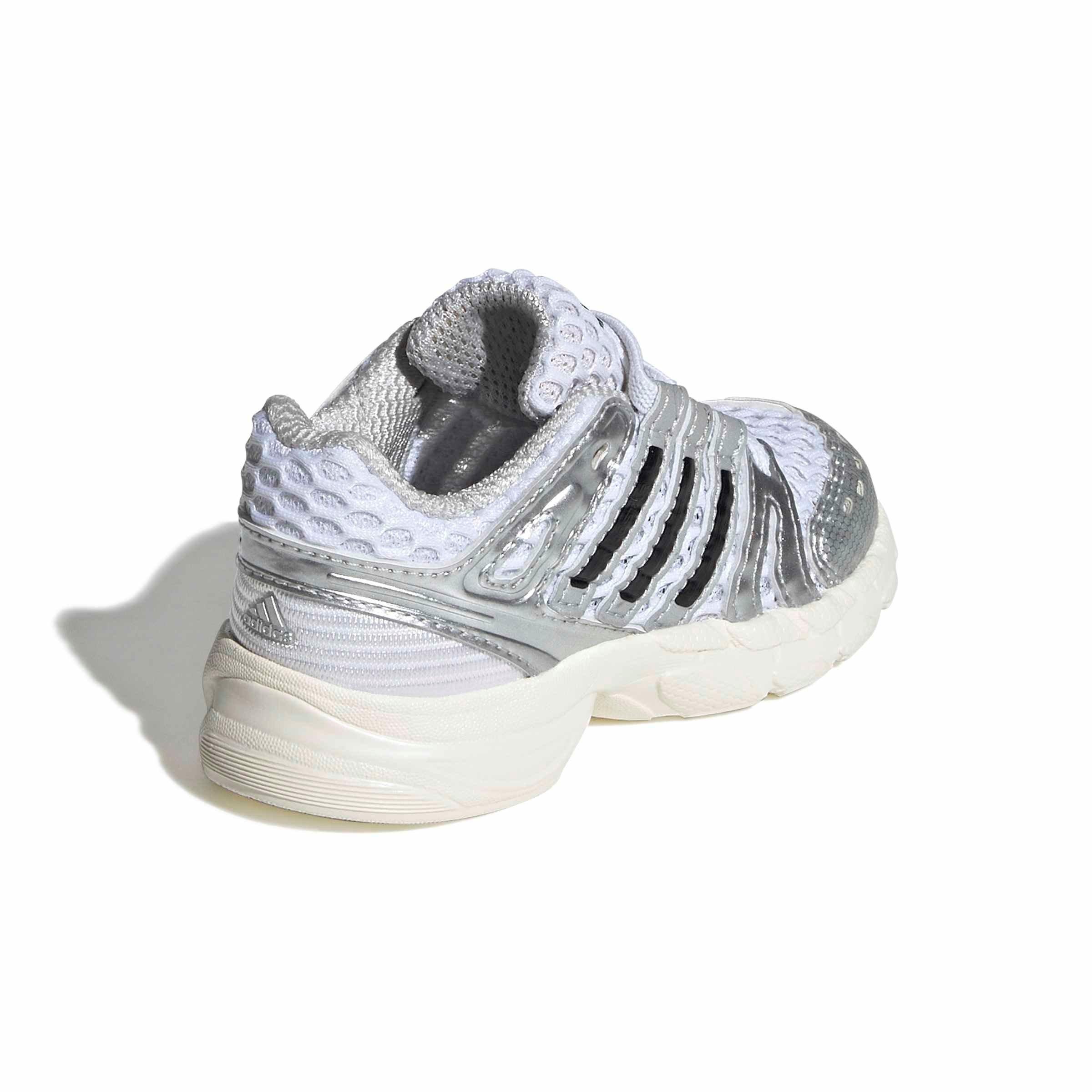 adidas Originals Adistar Control 5 EL "Ftwr White/Silver Metallic/Grey One" Infant Boys' Shoe - WHITE/SILVER/GREY Thumbnail View 4