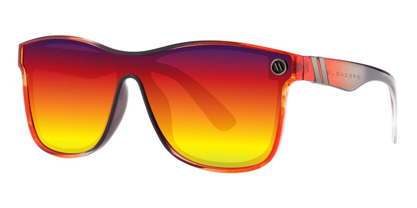 Blenders Millenia X2 Phoenix Fire Polarized Mirrored Sunglasses - RED Thumbnail View 1