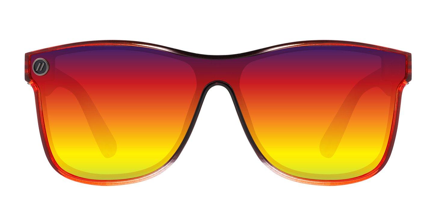 Blenders Millenia X2 Phoenix Fire Polarized Mirrored Sunglasses - RED Thumbnail View 4