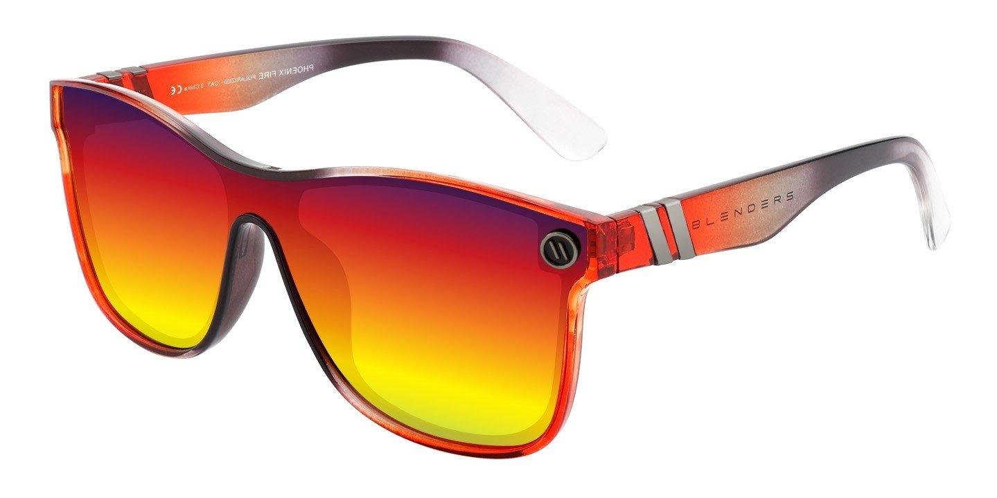 Blenders Millenia X2 Phoenix Fire Polarized Mirrored Sunglasses - RED Thumbnail View 5