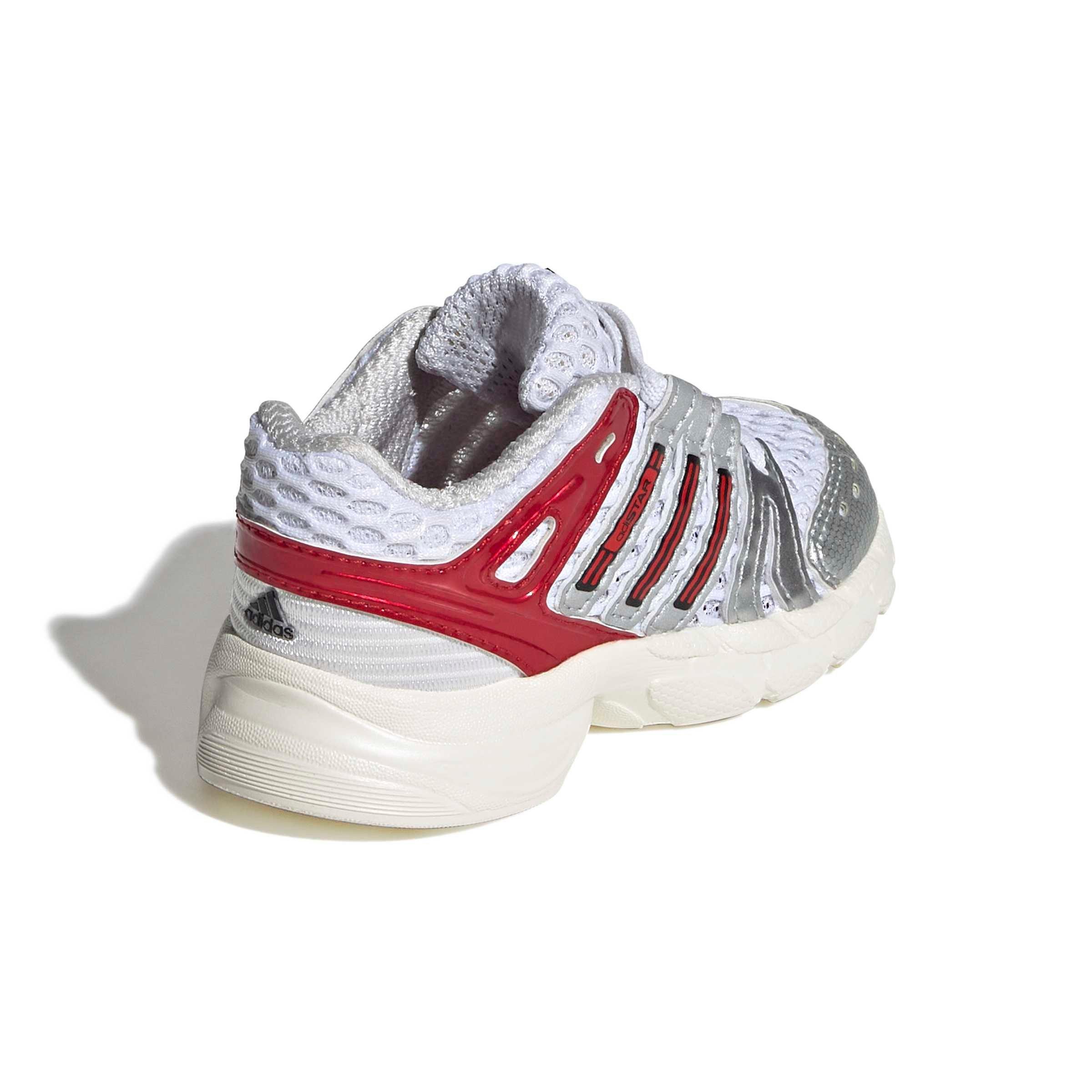 adidas Originals Adistar Control 5 EL "Ftwr White/Better Scarlet/Dash Grey" Infant Boys' Shoe - WHITE/SCARLET/GREY Thumbnail View 4