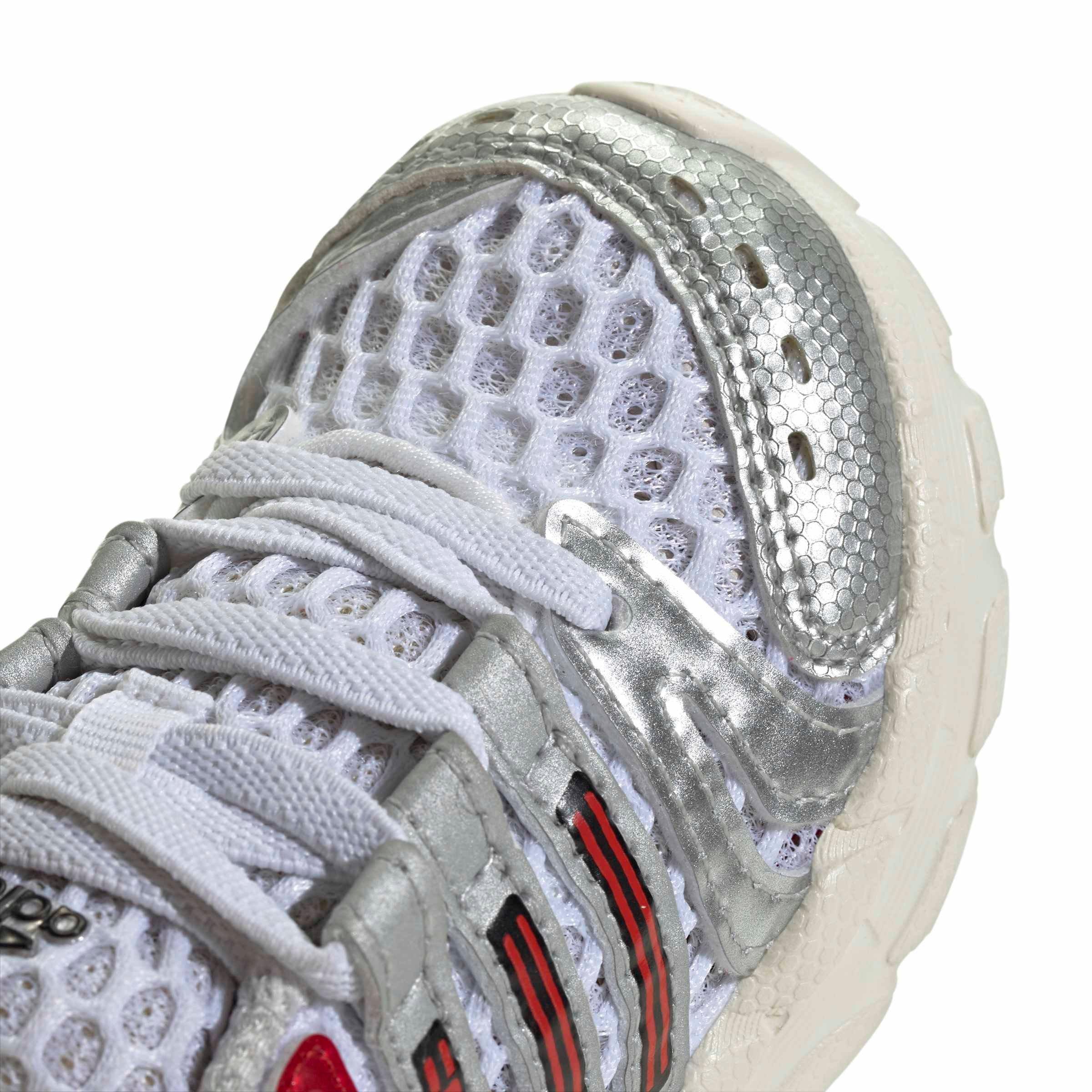 adidas Originals Adistar Control 5 EL "Ftwr White/Better Scarlet/Dash Grey" Infant Boys' Shoe - WHITE/SCARLET/GREY Thumbnail View 7