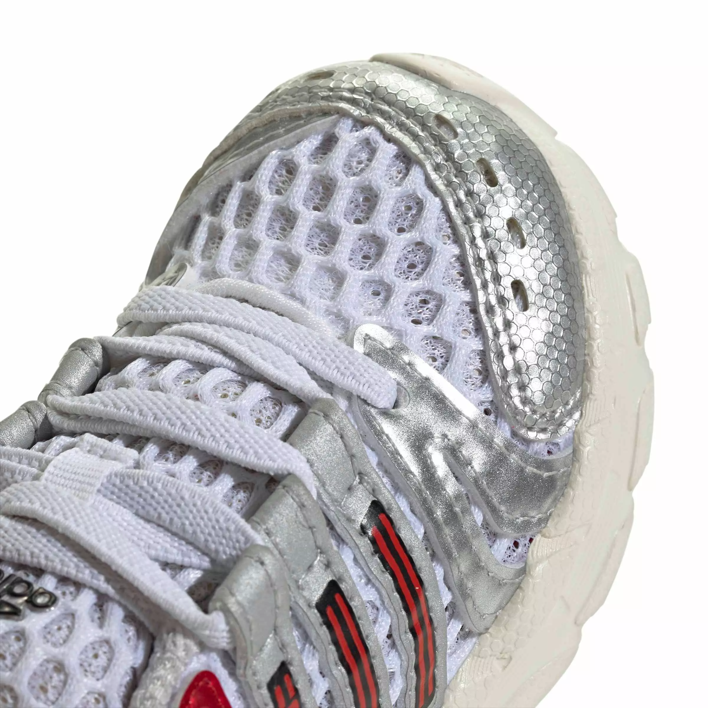 adidas Originals Adistar Control 5 EL "Ftwr White/Better Scarlet/Dash Grey" Infant Boys' Shoe - WHITE/SCARLET/GREY