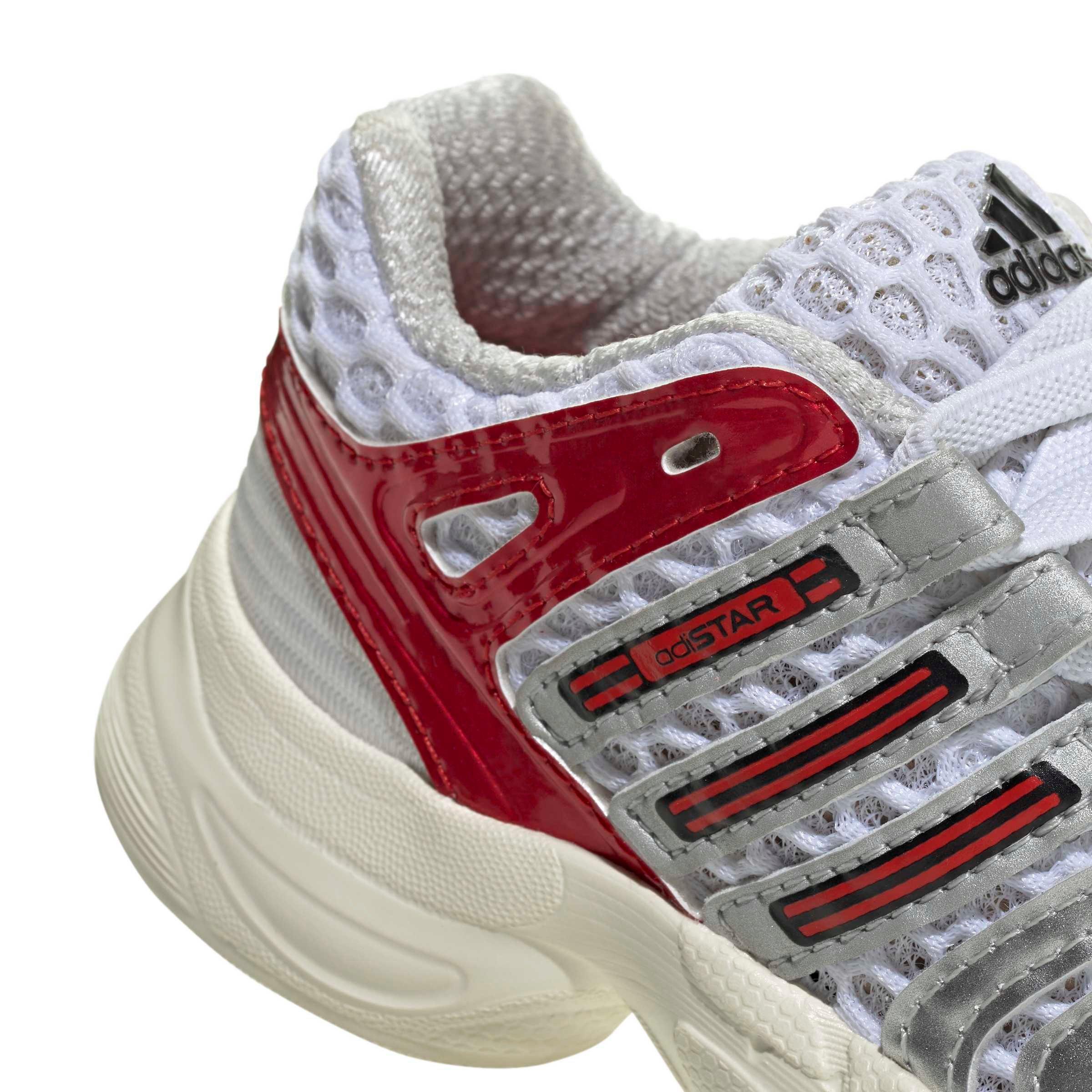 adidas Originals Adistar Control 5 EL "Ftwr White/Better Scarlet/Dash Grey" Infant Boys' Shoe - WHITE/SCARLET/GREY Thumbnail View 8