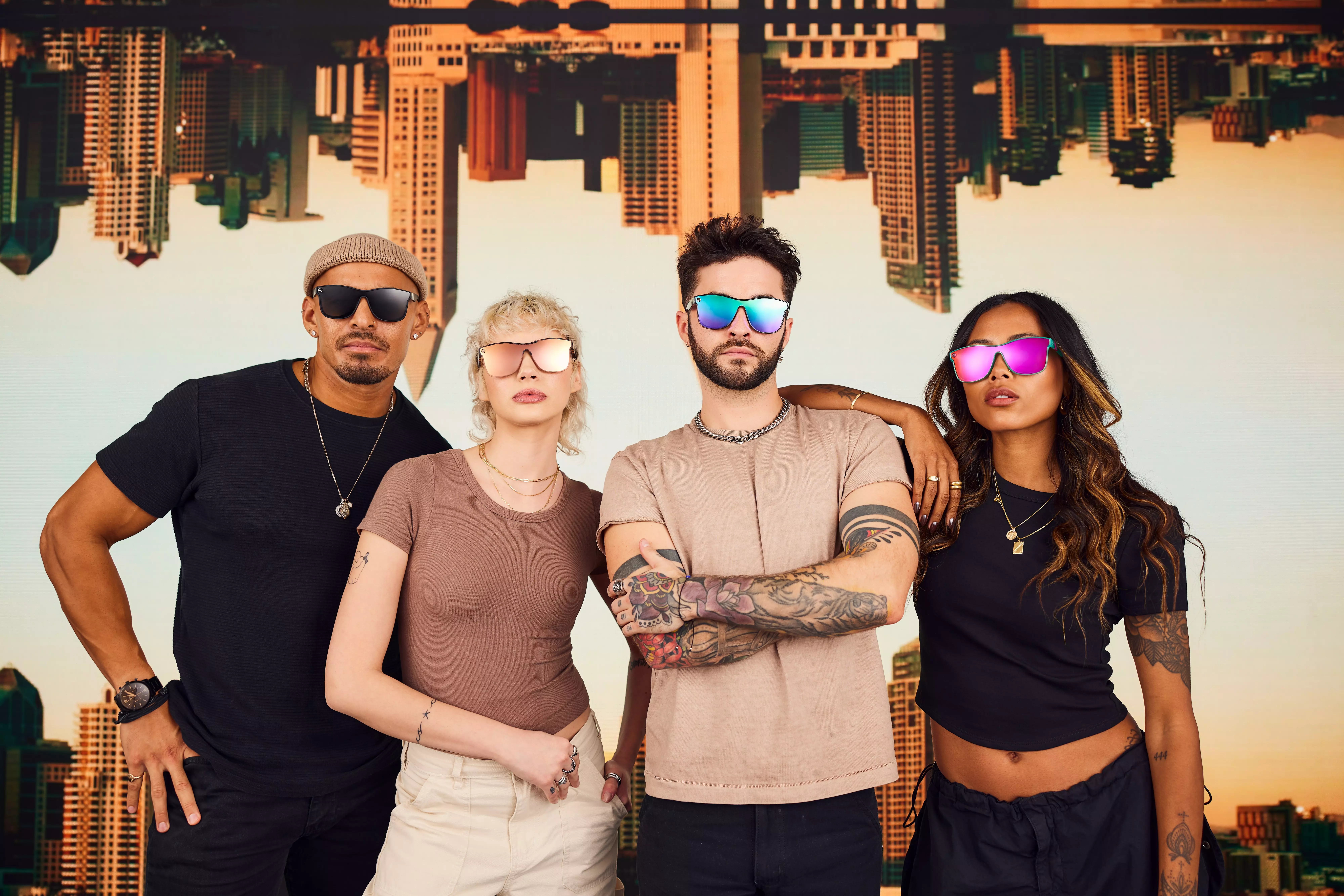 Blenders Millenia X2 Lion Heart Polarized Mirrored Sunglasses - CHAMPAGNE