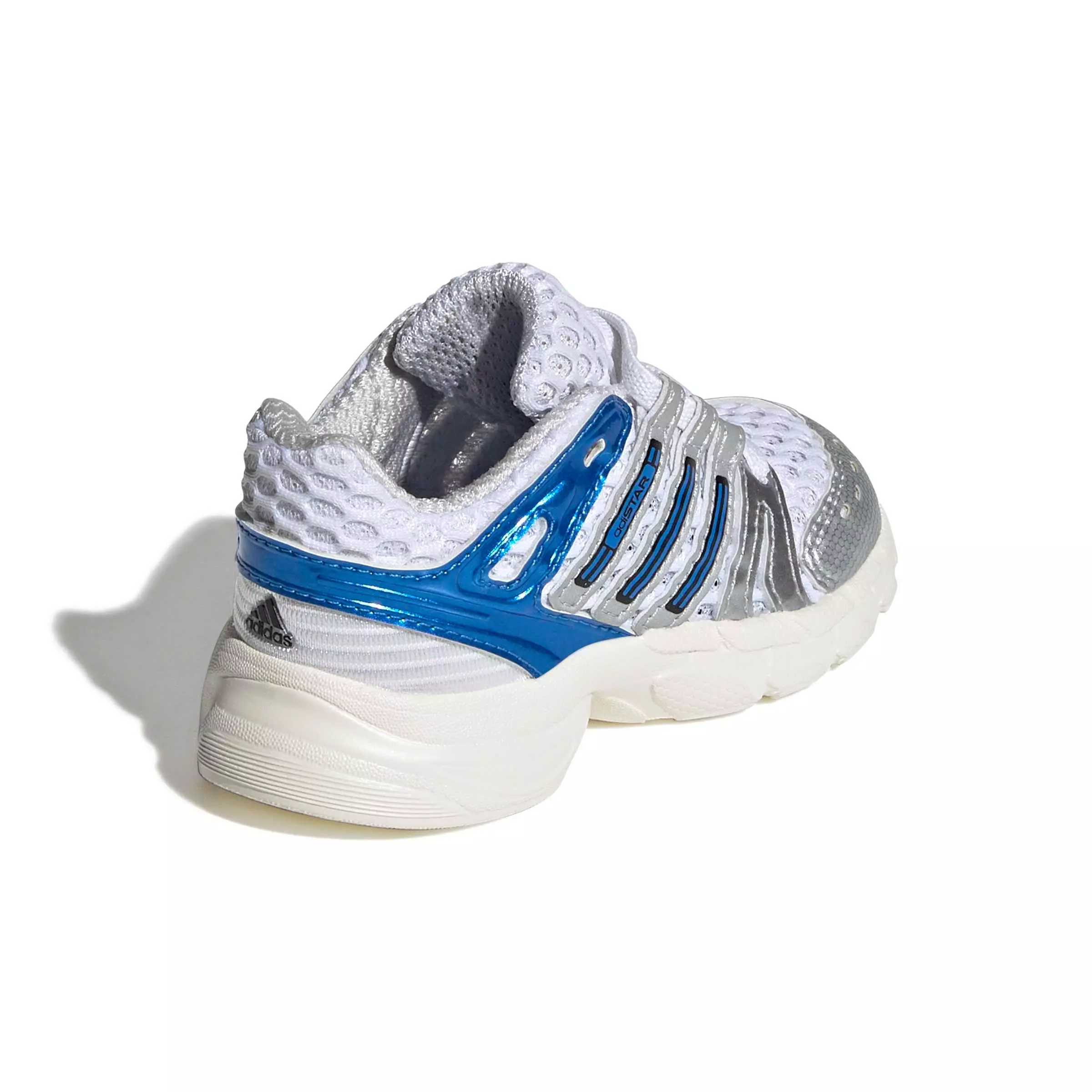 adidas Originals Adistar Control 5 EL "Ftwr White/Lucid Ray Blue/Dash Grey" Infant Boys' Shoe - WHITE/BLUE/GREY