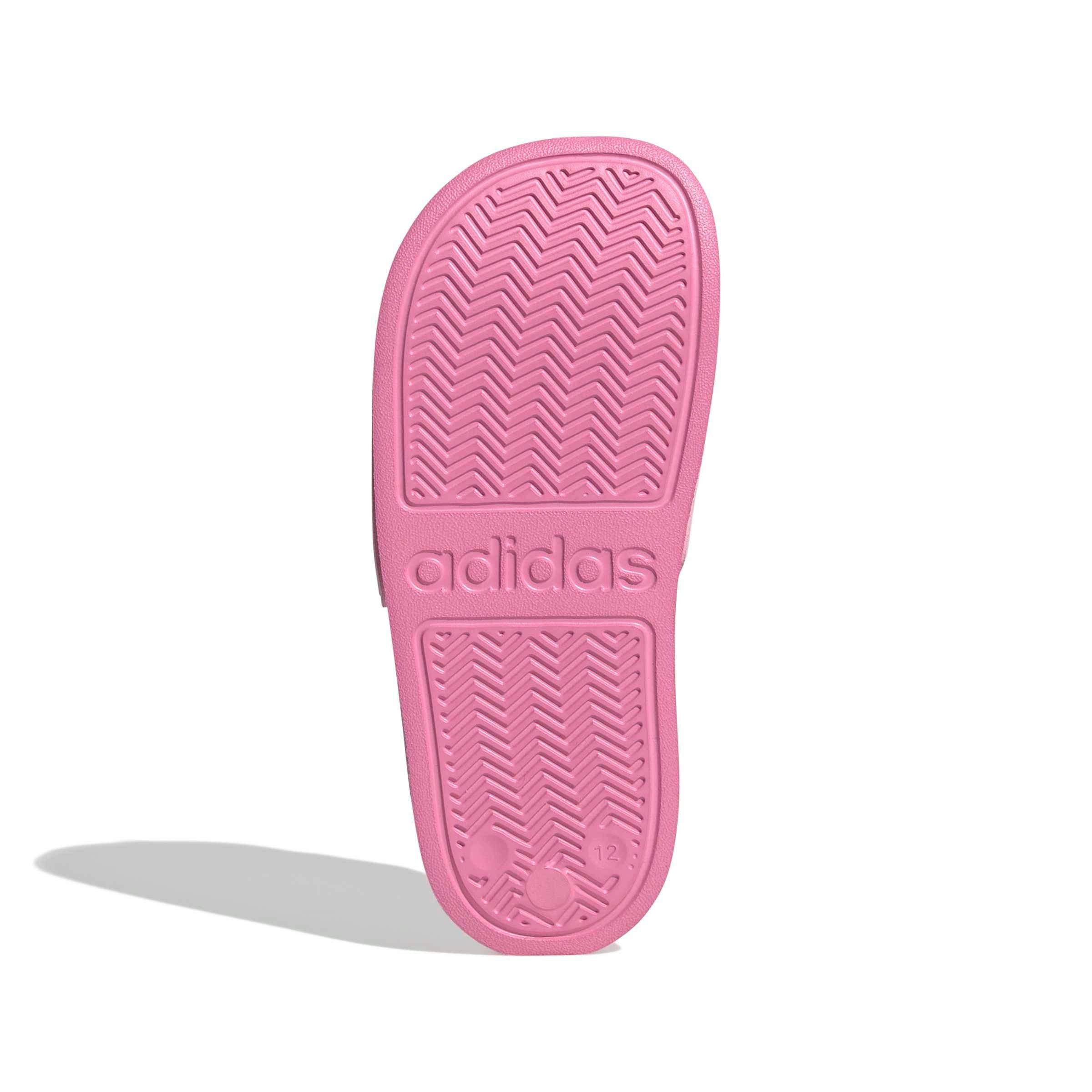 adidas Adilette Shower Logo "Bliss Pink/Ftwr White/Clear Pink" Grade School Girls' Sandal - PINK/WHITE/PINK Thumbnail View 6