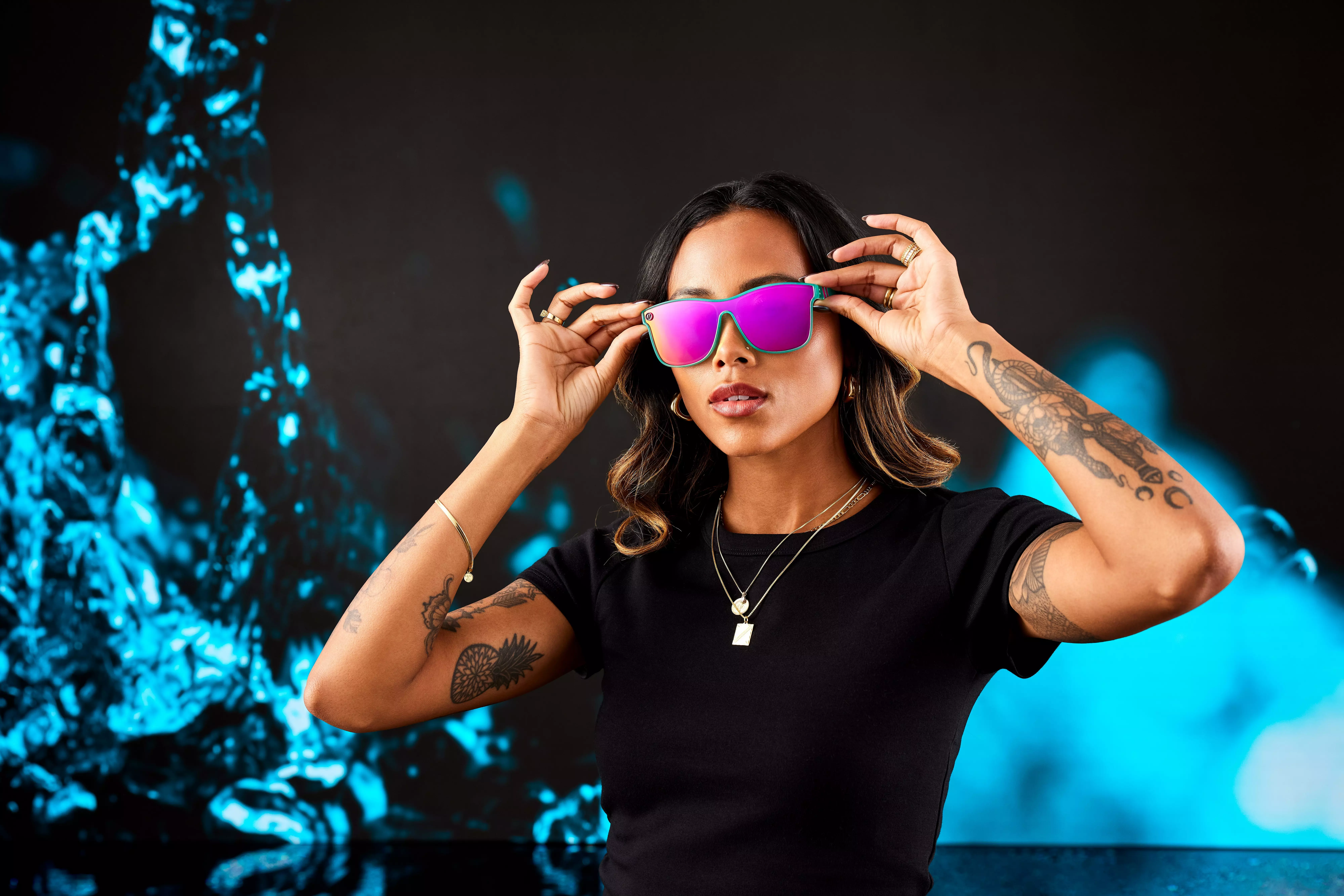 Blenders Millenia X2 Phoenix Fire Polarized Mirrored Sunglasses - PINK